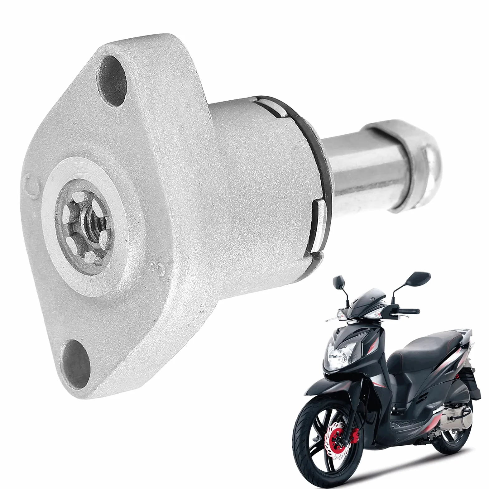 Tensor de Cadena de Distribución de Motocicleta de Aleación de Aluminio para Scooter GY6 - Reemplazo Ligero y Resistente