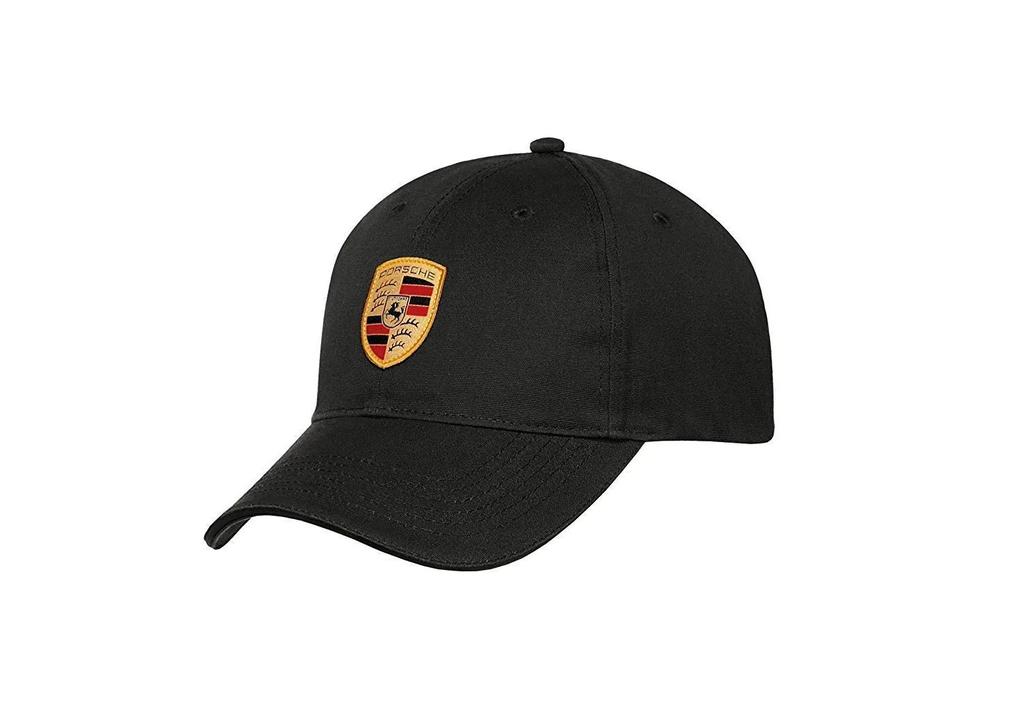 Gorra Porsche oficial negra con escudo