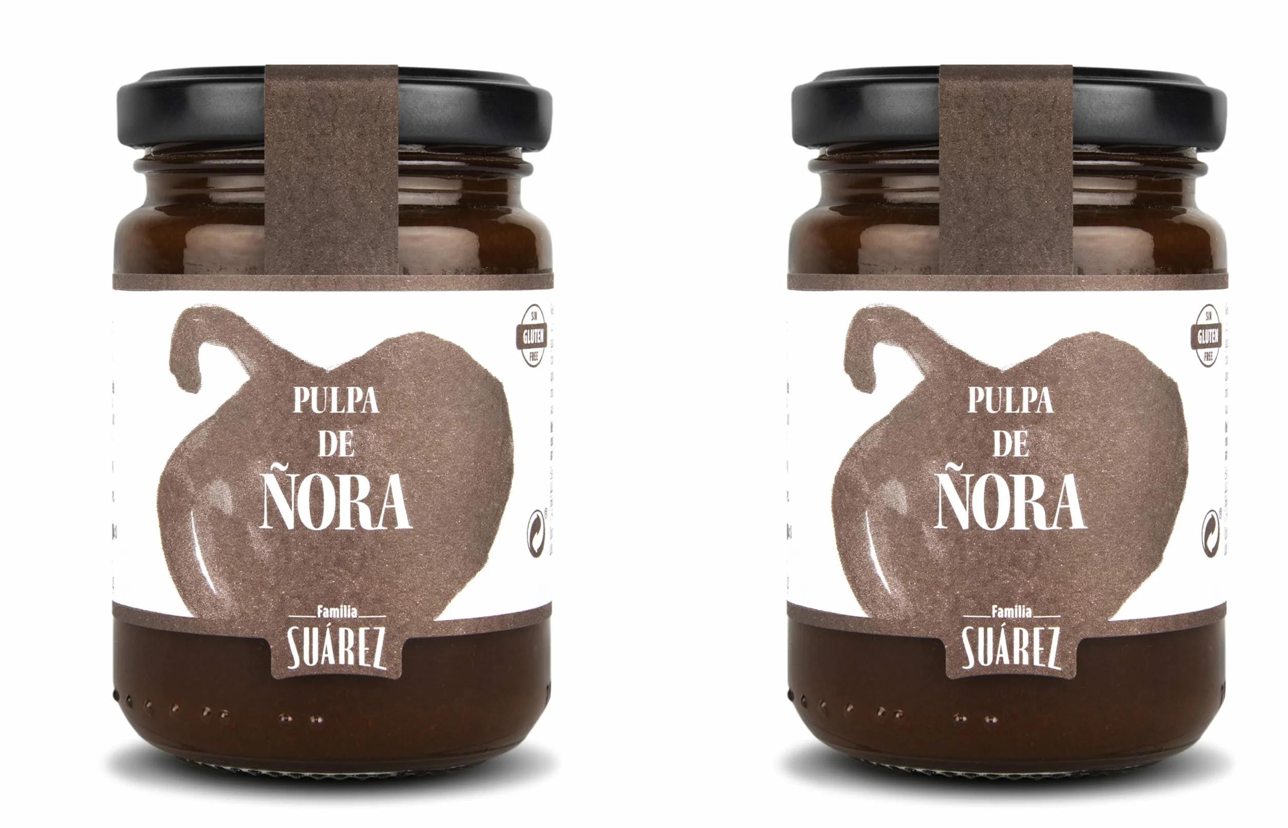 Pulpa de ñoras Familia Suarez 135g pack 2 unidades tarro cristal 270grs