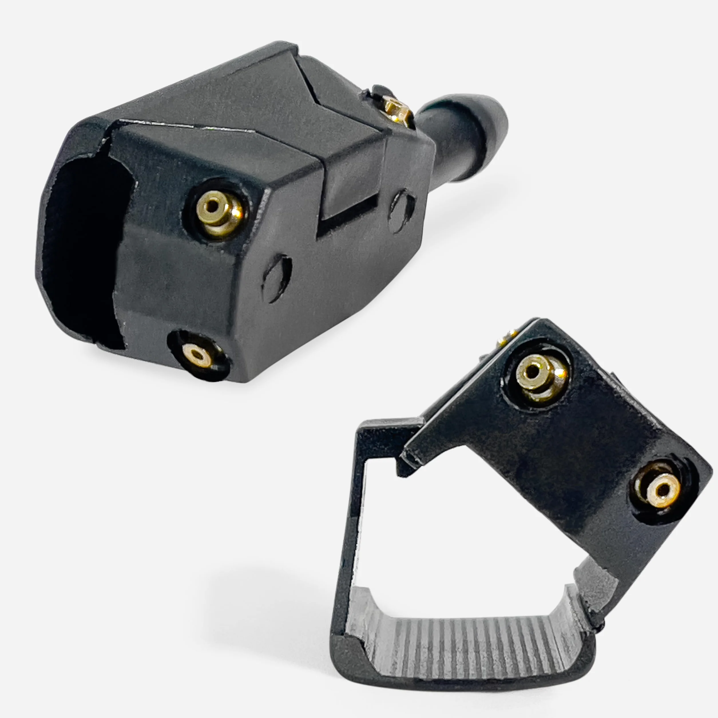 Click&Fit Boquillas universales para limpiaparabrisas de camioneta compatible con Ford Transit, Mercedes, Sprinter, VW, Crafter Fiat, Ducato, Volvo, DAF, Scania, Iveco, para brazo de limpiaparabrisas