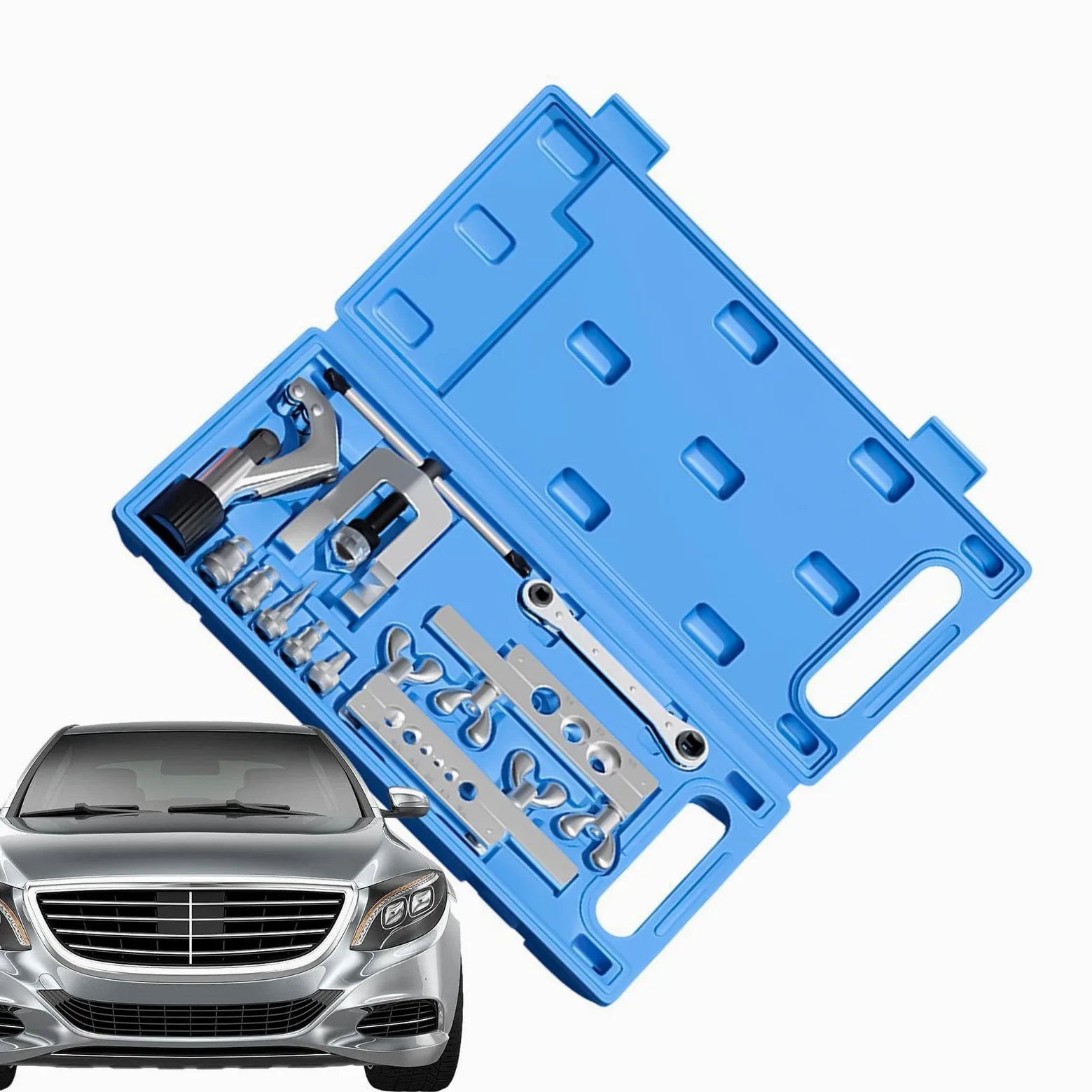 Kit Abocardador Tubería Freno Set De Reparación Y Mantenimiento De Líneas Y | Herramienta Abocinadora Para Frenos Automóvil Coche Camión Sedán Automotriz Hogar Industria Gara