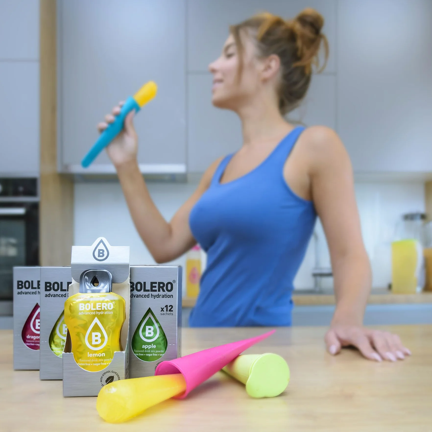 Bolero Bebida 24 Sobres 3g Polvo Soluble Preparado Frutas Sandía 72g Endulzada Stevia