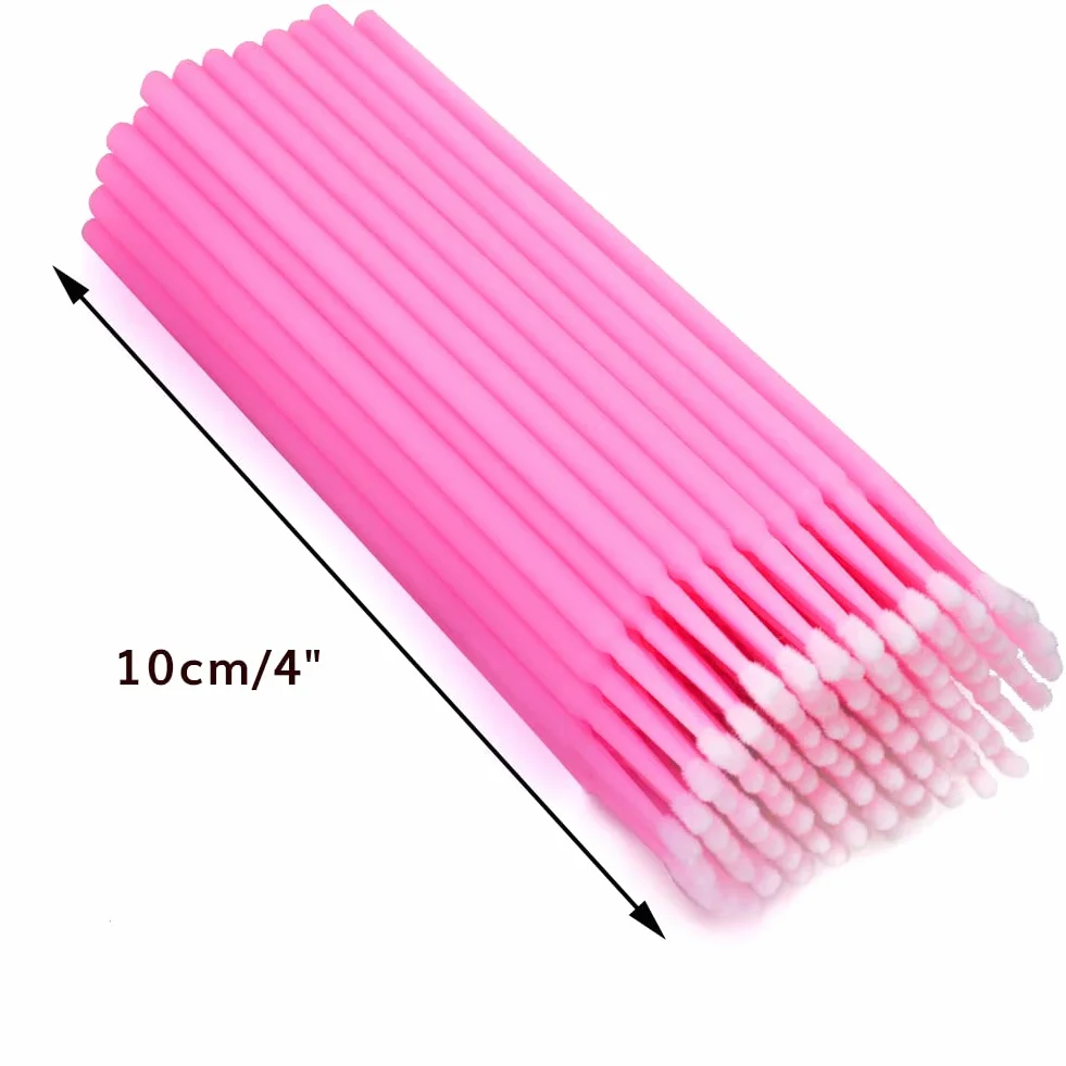 G2PLUS 400PCS Microbrush Aplicadores Micro Cepillos Extensión de Pestañas Herramienta Maquillaje