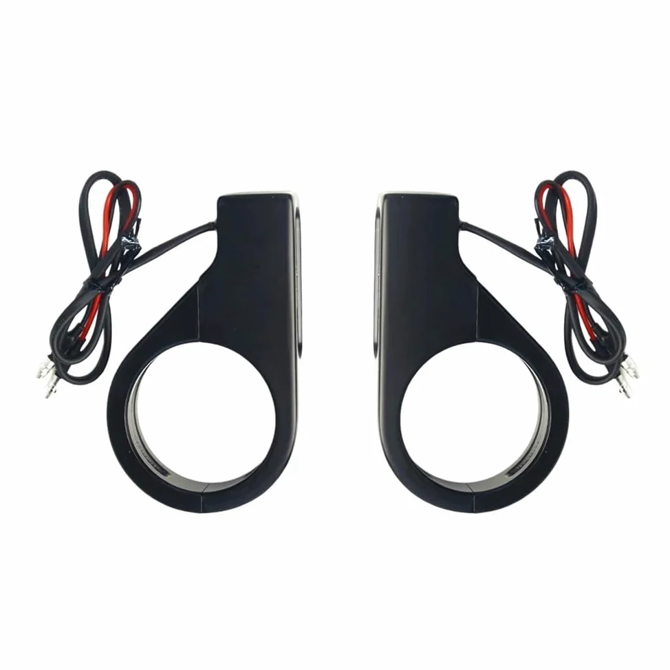 Luces Señal Giro Para Motocicleta, Lámpara Indicadora | Luz LED De Intermitente Tubo 39-41mm Para Motocicleta, Lámpara Indicadora Dirección Ámbar, Aluminio