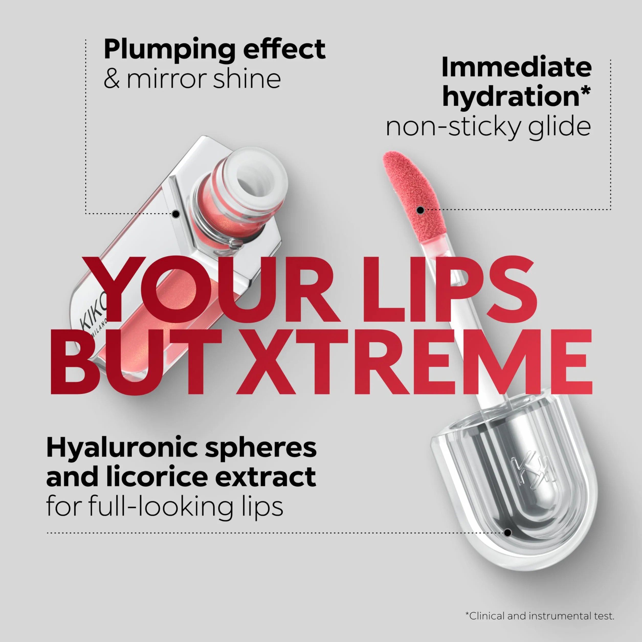 KIKO Milano 3D Hydra Xtreme Lipgloss 06 Brillo de Labios Hidratante Volumen 3D Extremo Efecto Espejo