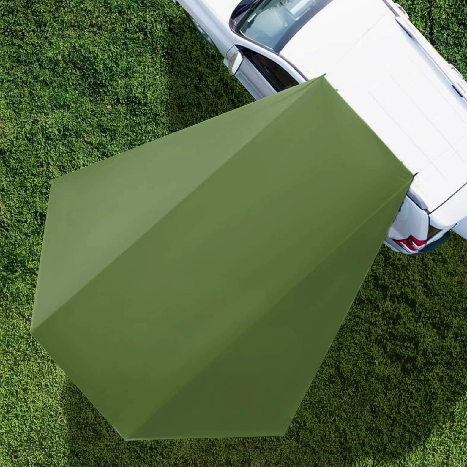 Toldo Coche, Toldo para Portón Trasero y Furgoneta, Autocaravana, Lateral Impermeable, Sol, 280 x 380 cm (Azul)
