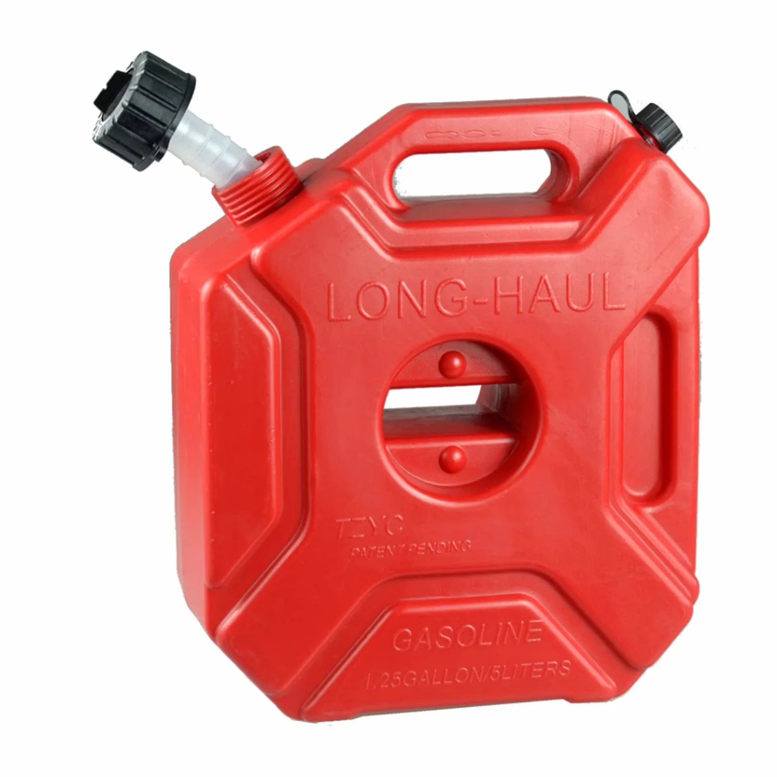 CGF- Recipientes para Gasolina Bidón de 3L, 5L con Pico vertedor Flexible - Ideal para Almacenamiento de Combustible Diesel y Aceite con certificación de aprobación de la Onu, Rojo