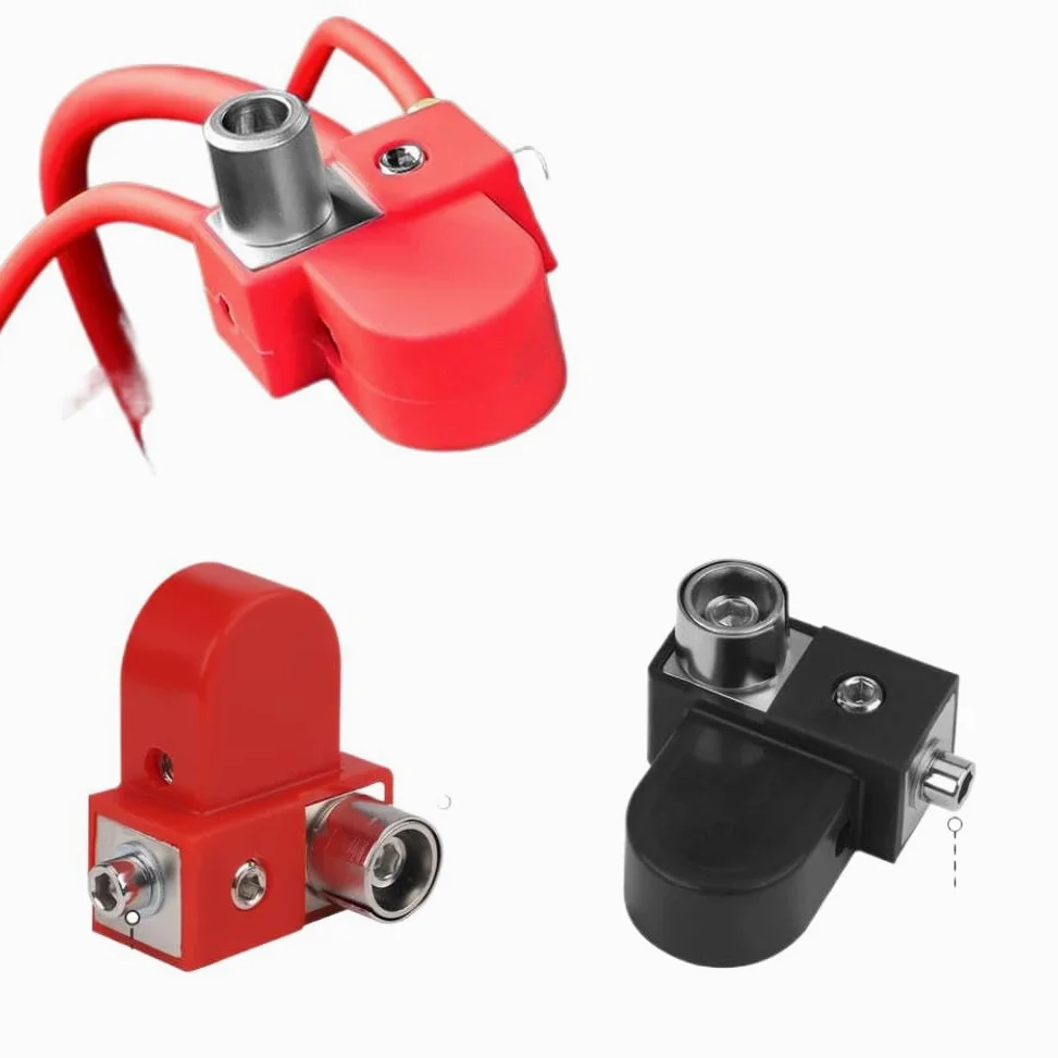 Terminal lateral de latón macizo con collar adaptador para cables de 0, 2, 4 y 8 AWG