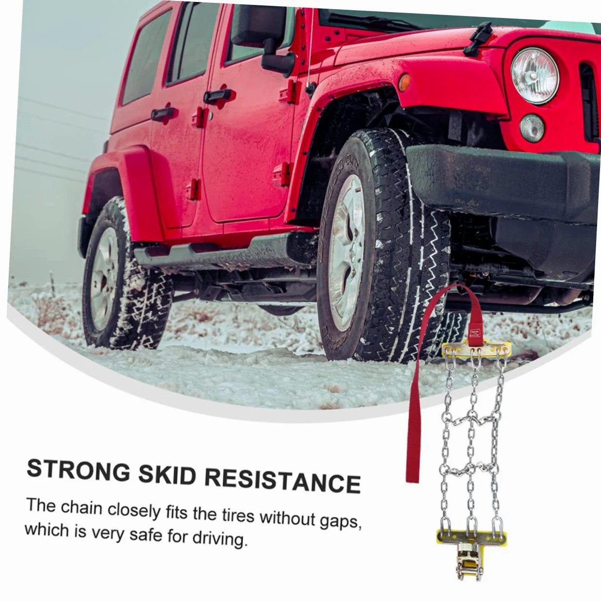 PRETYZOOM Cadenas De Nieve Antideslizantes Para Neumáticos De Automóviles Cadenas De Seguridad Para Vehículos Suv Y Camiones Protección Efectiva 2 Piezas X 4