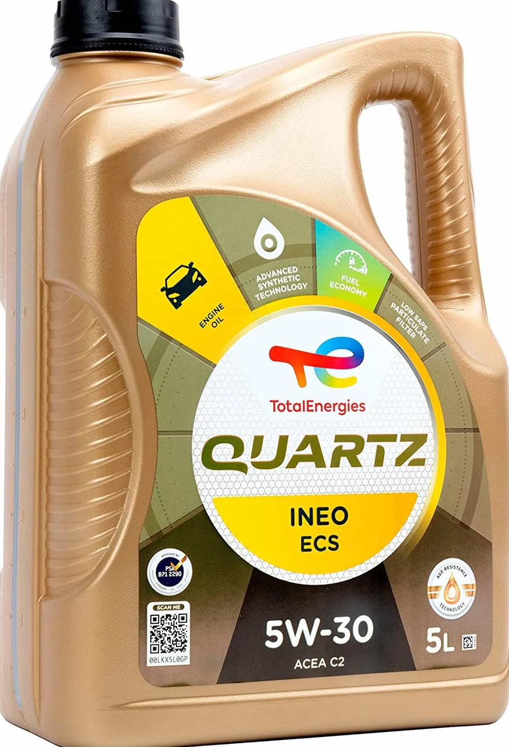 Total Quartz Ineo ECS 5W-30 Aceite Lubricante de Motor 5 Litros