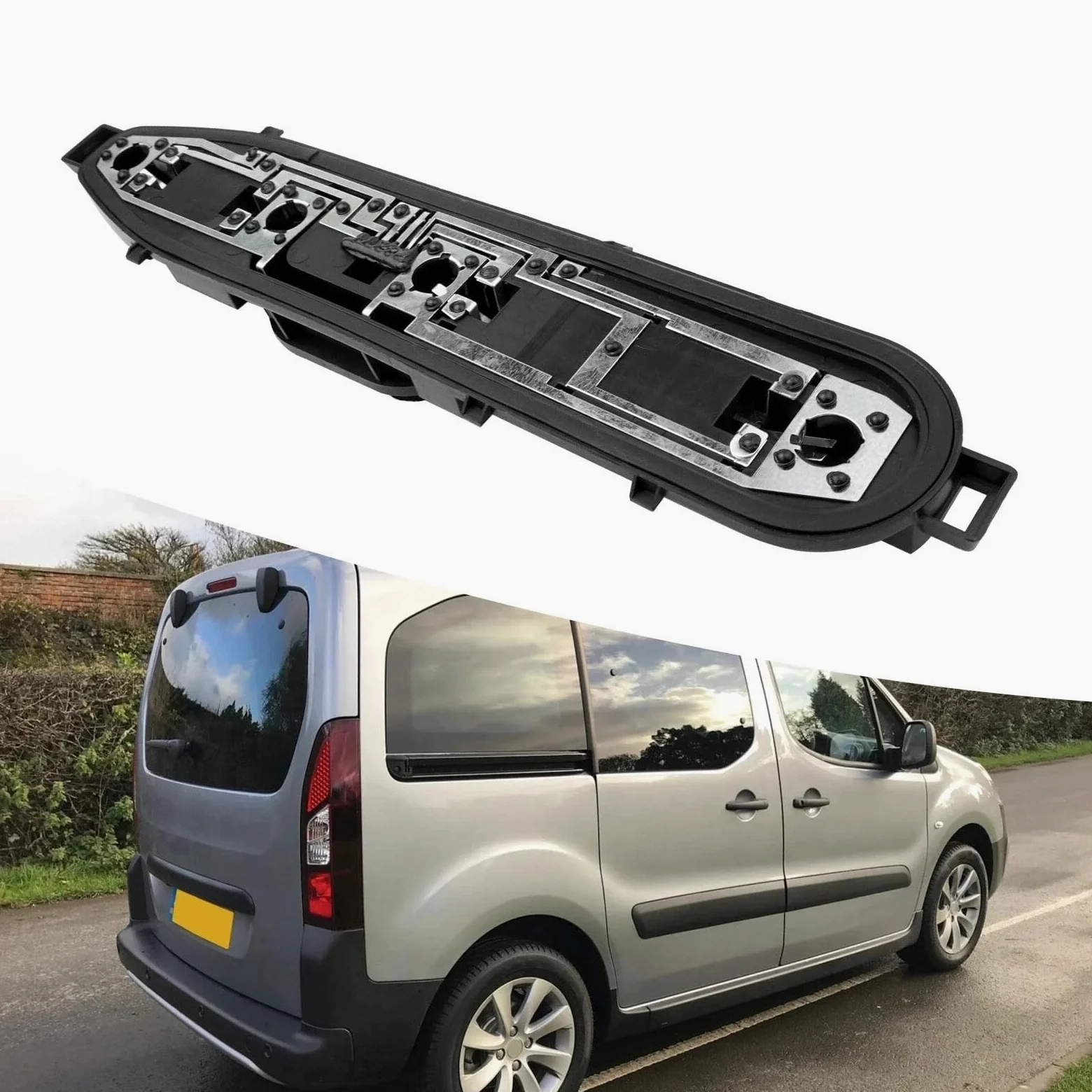 Placa Circuito Luz Trasera Automóvil Para Peugeot Para Partner MK2 2012-2018 Soporte Enchufe Luz Trasera Freno Coche Sin Bombilla Base Placa Circuito Lámpara
