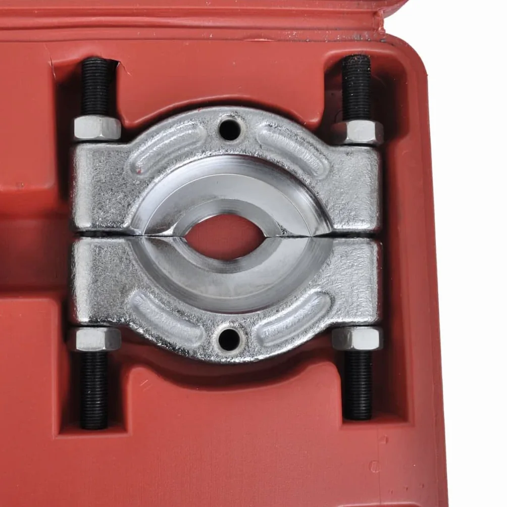 Juego de extractores de rodamientos de 14 piezas de acero de alto rendimiento con mandíbulas de 2" y 3", haz H, tornillo guía y adaptadores Yoke, maletín de herramientas para coche, moto