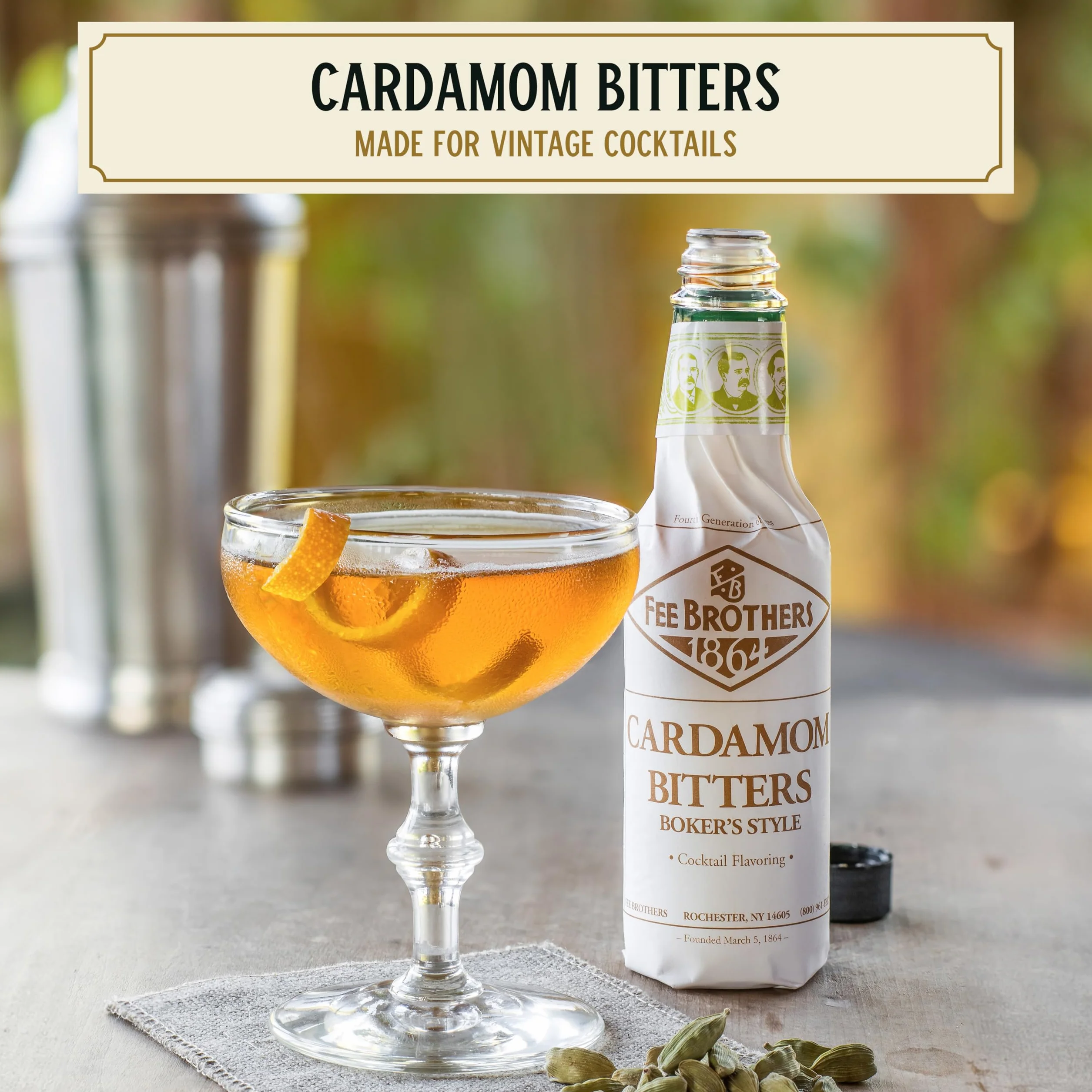 Fee Brothers Cardamomo Bitter 0.15L 150 ml