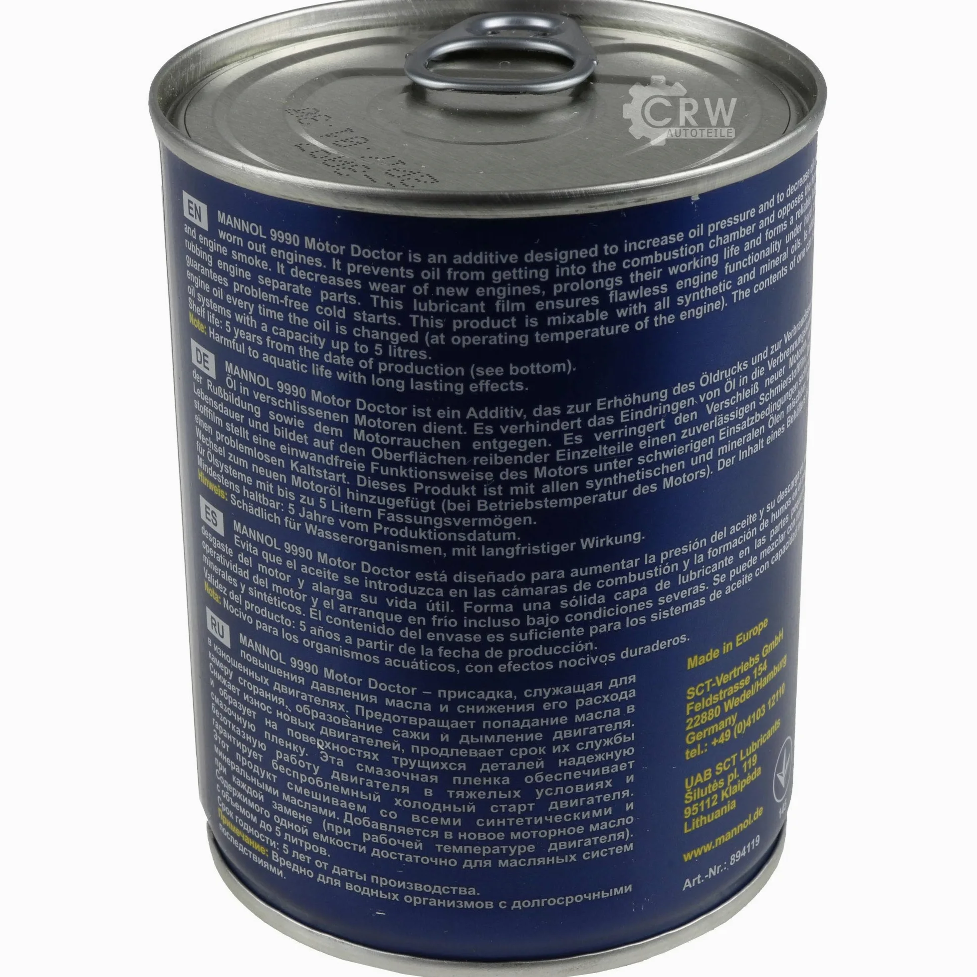 Aceite de motor Mannol Diesel Turbo 5W-40 4 x Motor Doctor Aditivo (20 L)