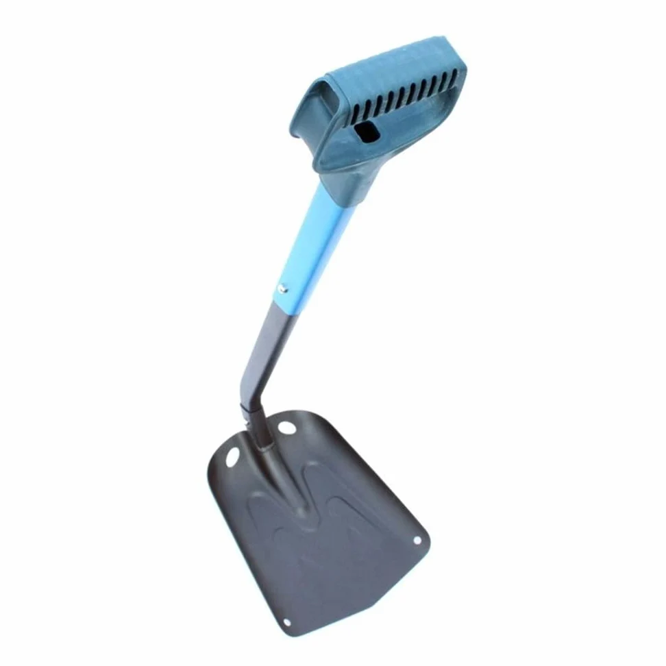 Rascador de hielo para coche Pala De Nieve Plegable Portátil Para Acampar Al Aire Libre En Coche Con Mango De Aluminio Extensible Pala De Eliminación De Hielo Retráctil Rascadores de hielo para coche