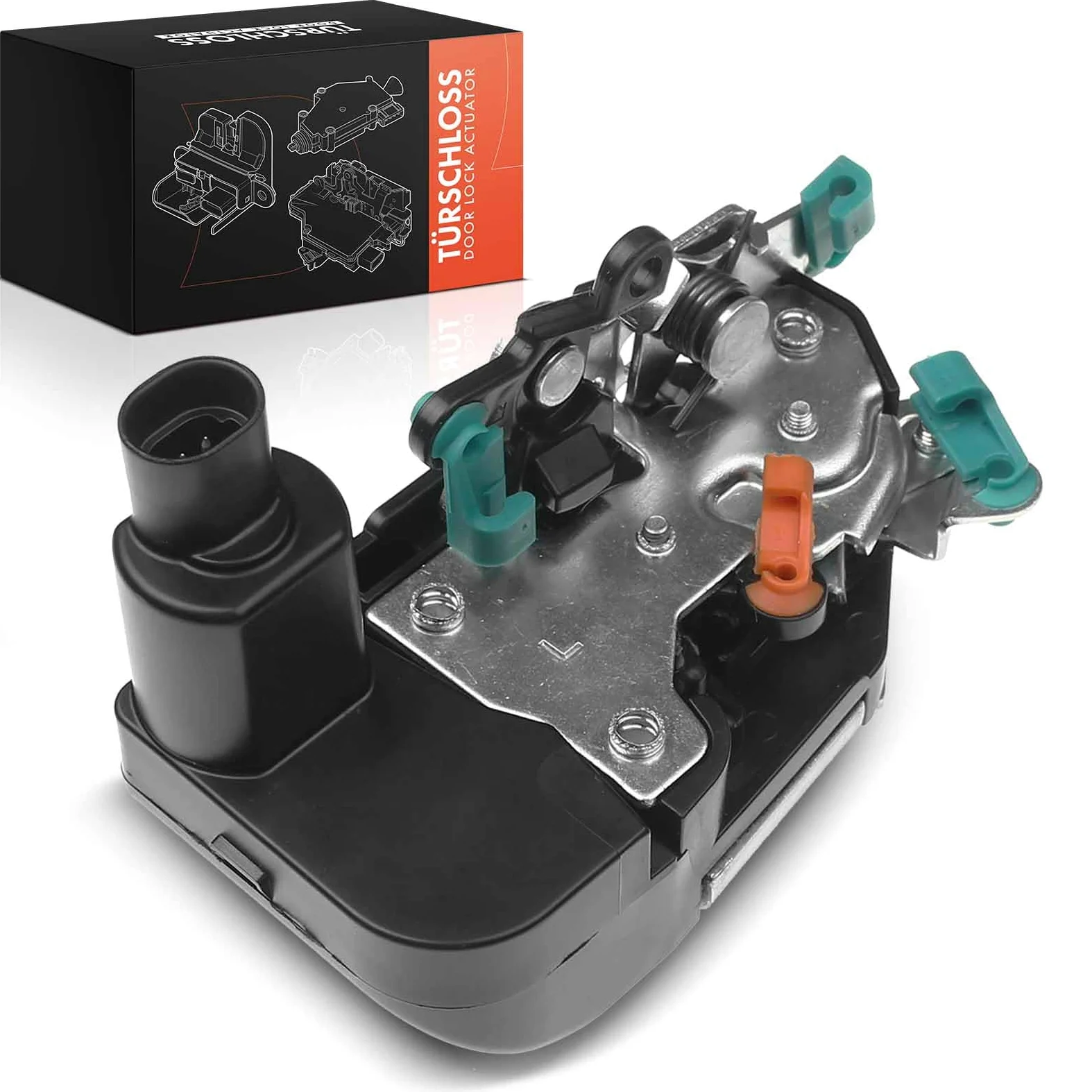 Frankberg Cerradura de puerta Servomotor Delantero Izquierda 2-Postes Compatible con Cherokee XJ SUV 1999-2001 Grand Cherokee I ZJ SUV 1993-1998 4/5-Puertas Sustituir# 4773635