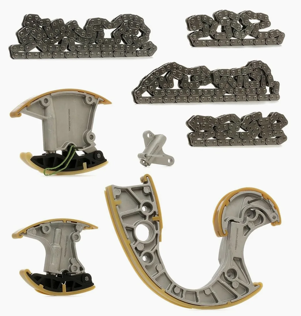 RIDEX 1389T0017 Kit de cadena de distribución a la Izquierda arriba para árbol de levas Compatible con AUDI A6 C6 Avant 4F5