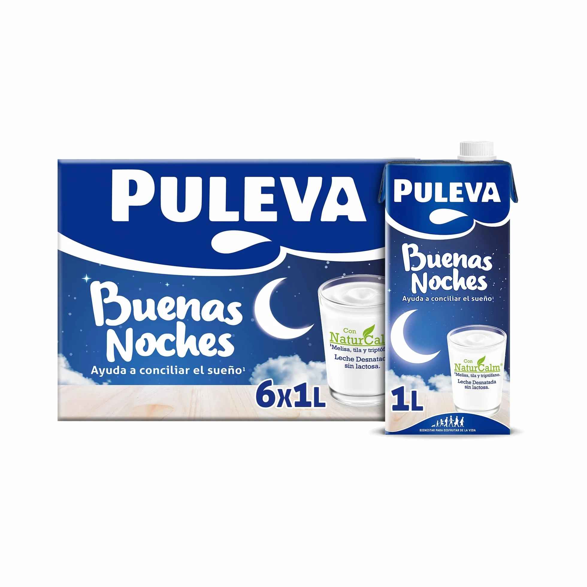 Puleva Leche Buenas Noches Pack 6 x 1L