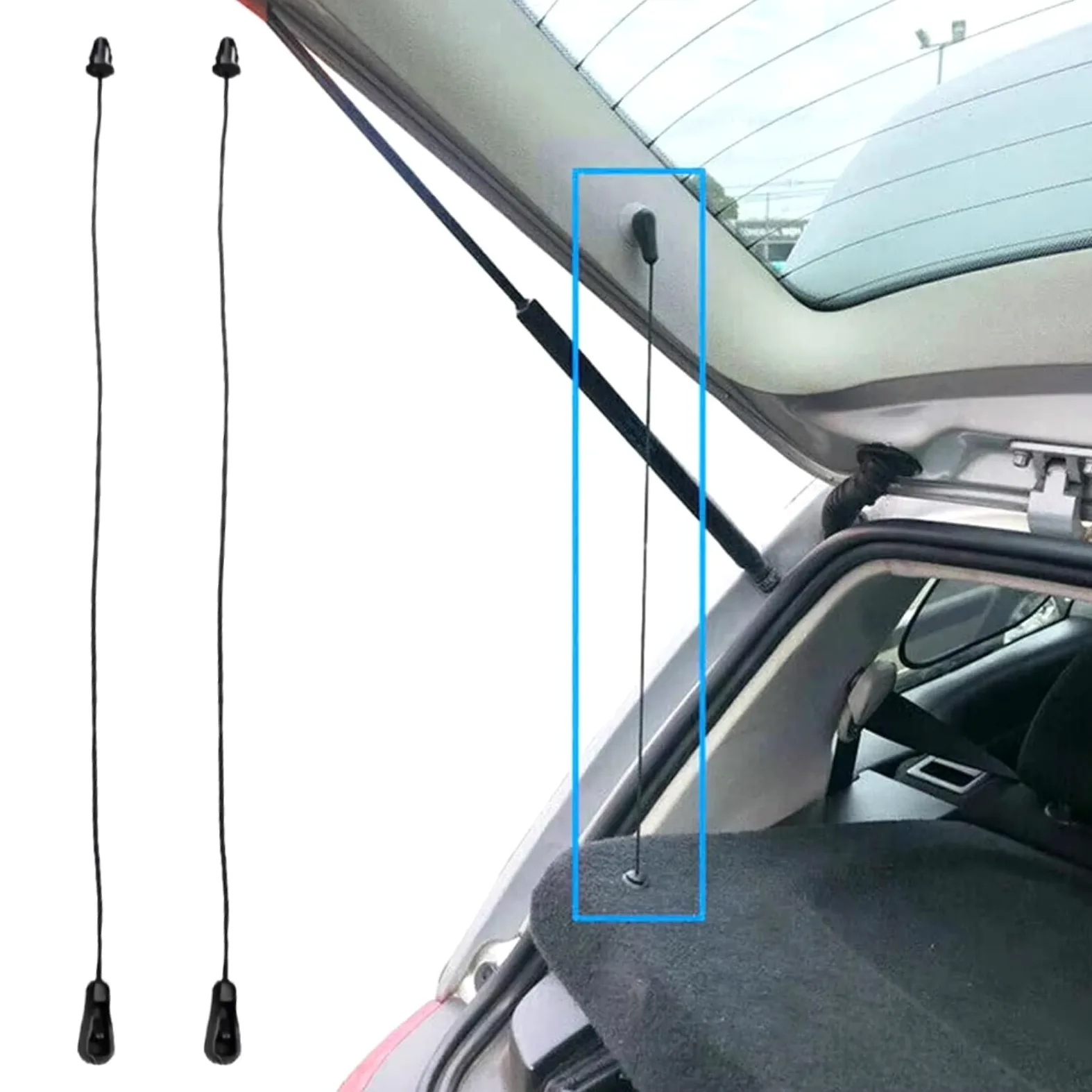 Maletero Trasero Compatible Con Ford Para Focus 2004 2005 2006 2007 2008 2009 2010 2011 Correa Sujeción Bandeja Trasera Maletero OEM: 4M51A46538AB