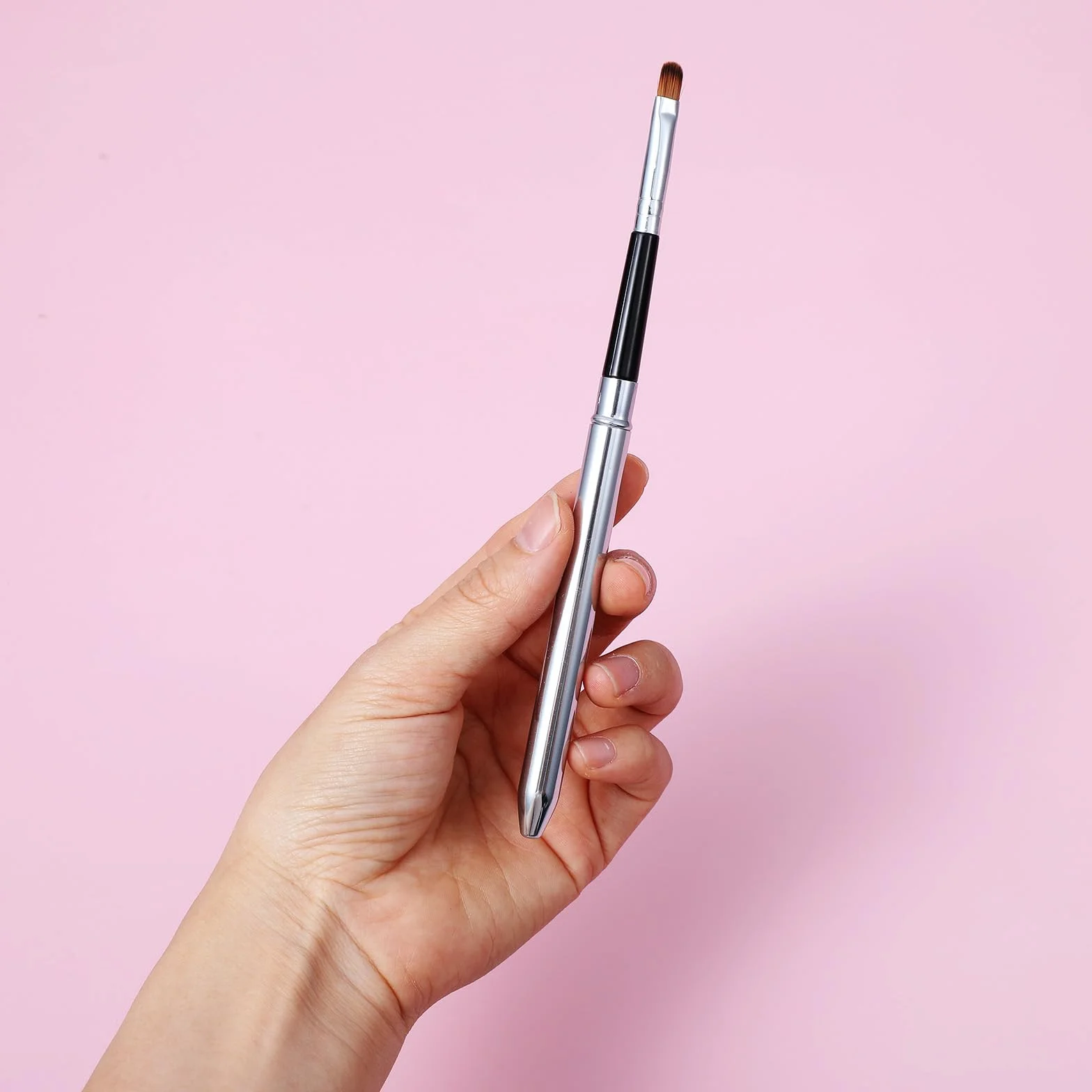 Kit de brochas aplicadoras de labios para delineador, varillas brillantes, herramientas cosméticas profesionales de viaje