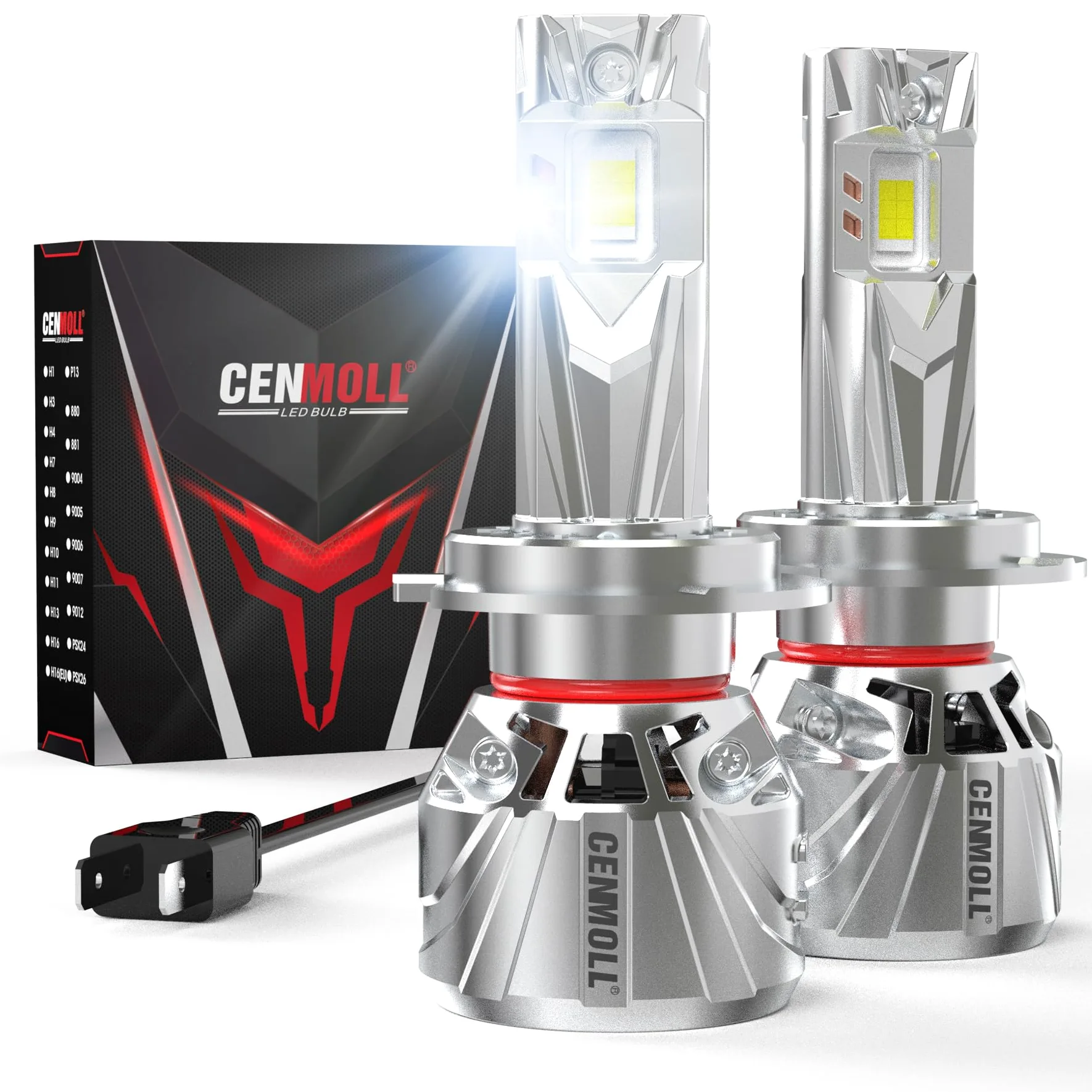 Bombilla H7 Led, 140W 36000LM 700% de brillo ángulo de haz ajustable de 360 grados, 6000K blanco frío Bombillas H7 Led Canbus 12V 24V controlador Canbus integrado Plug & Play, 1 par