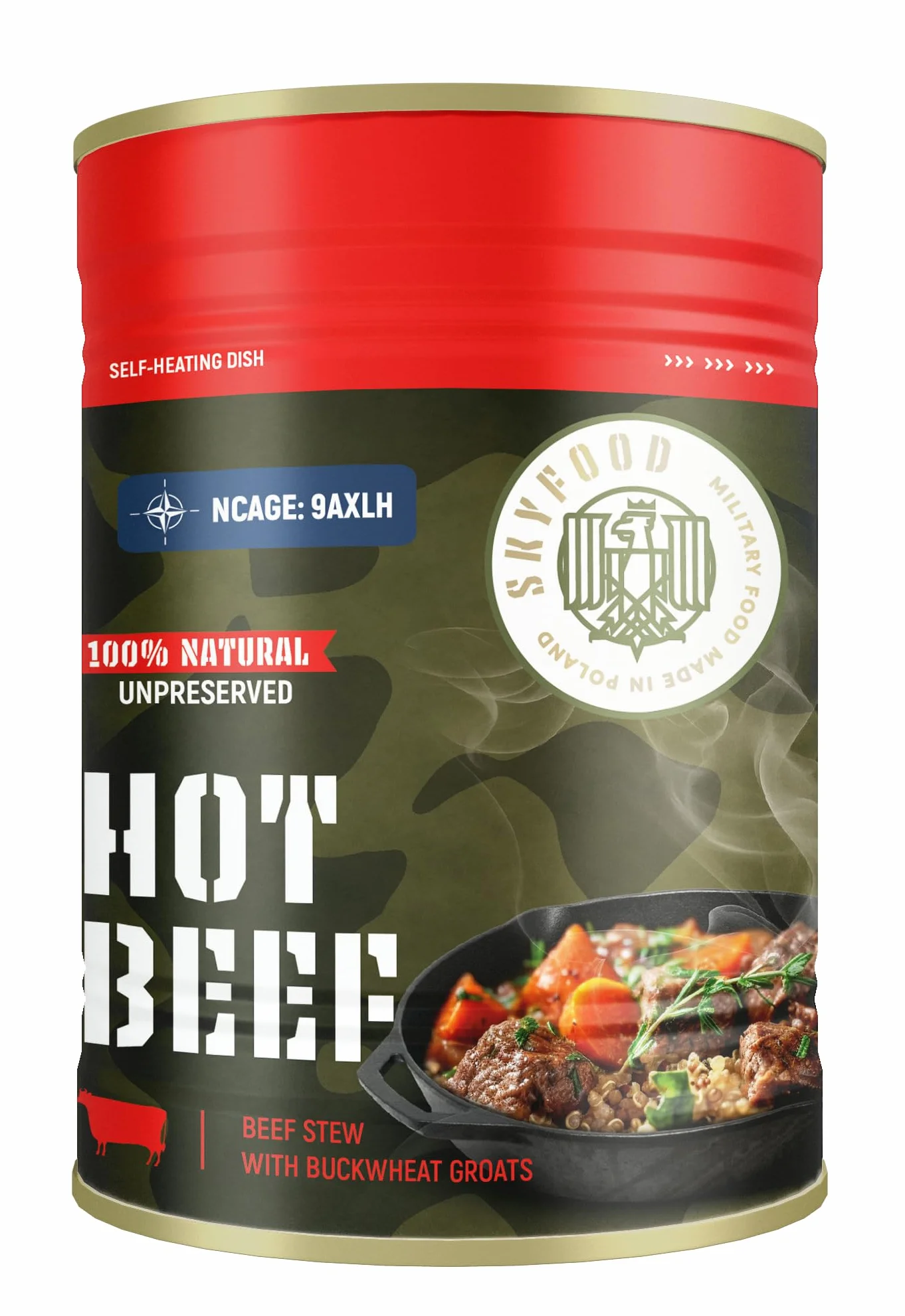 Skyfood Hot Beef Self-Heating Dish