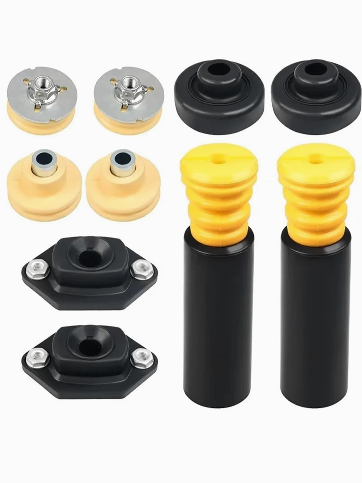Soporte de goma del motor Silentblock Kit De Montaje De Amortiguadores Traseros Superiores E Inferiores Y Topes De Suspensión Compatible con BMW E82, E87, E88, E90 Y E92 (2006-2013).