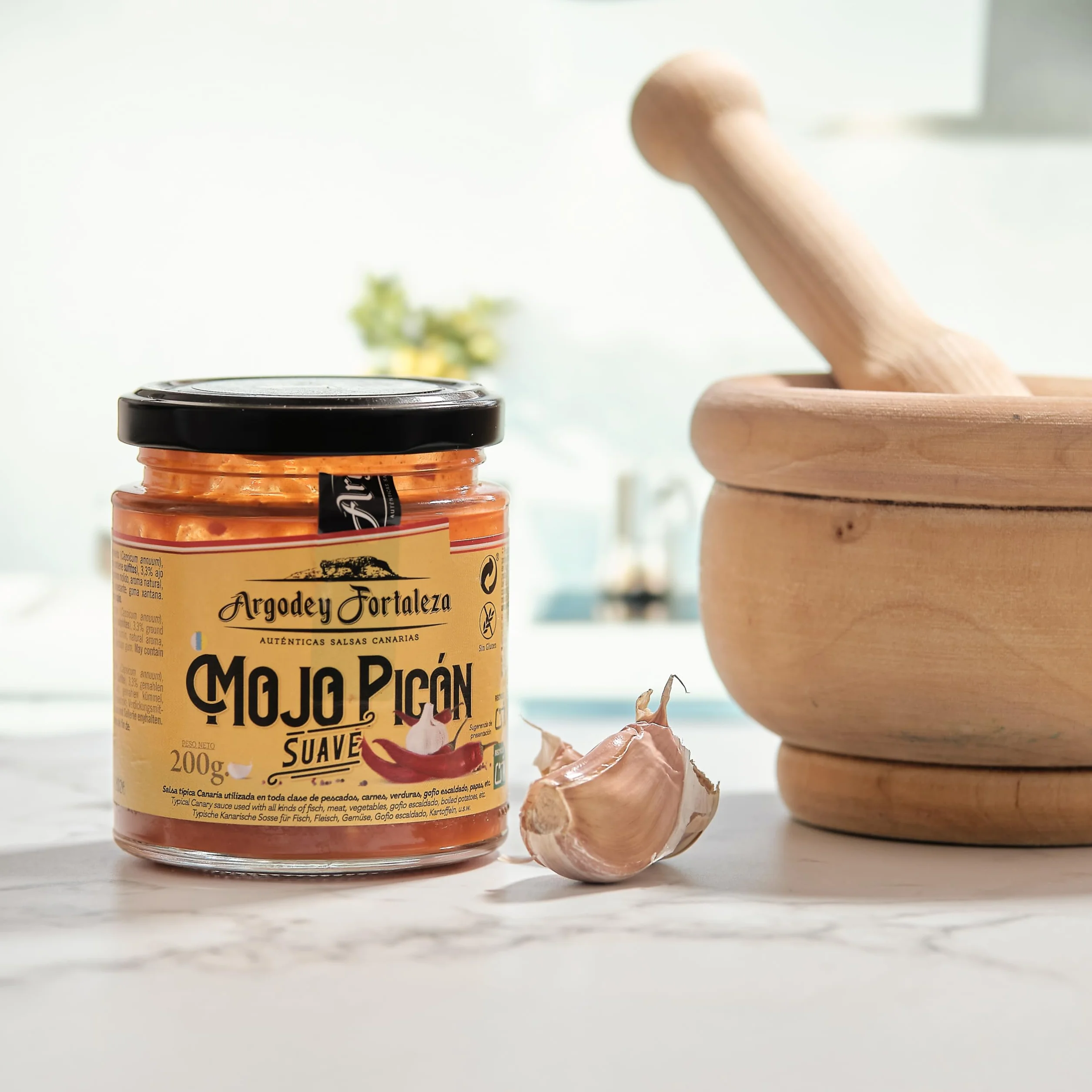 Mojo Picón Suave 200g - Autentica Salsa Canaria para Untar, Tostadas, Arepas