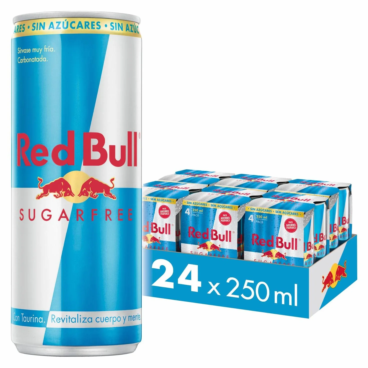 Red Bull Bebida Energética Sugarfree, 24 x 250ml