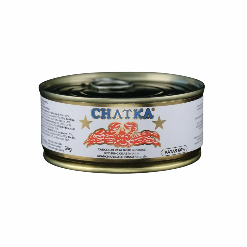 Conserva de cangrejo Real rojo 60% patas y carne desmigada 65 g