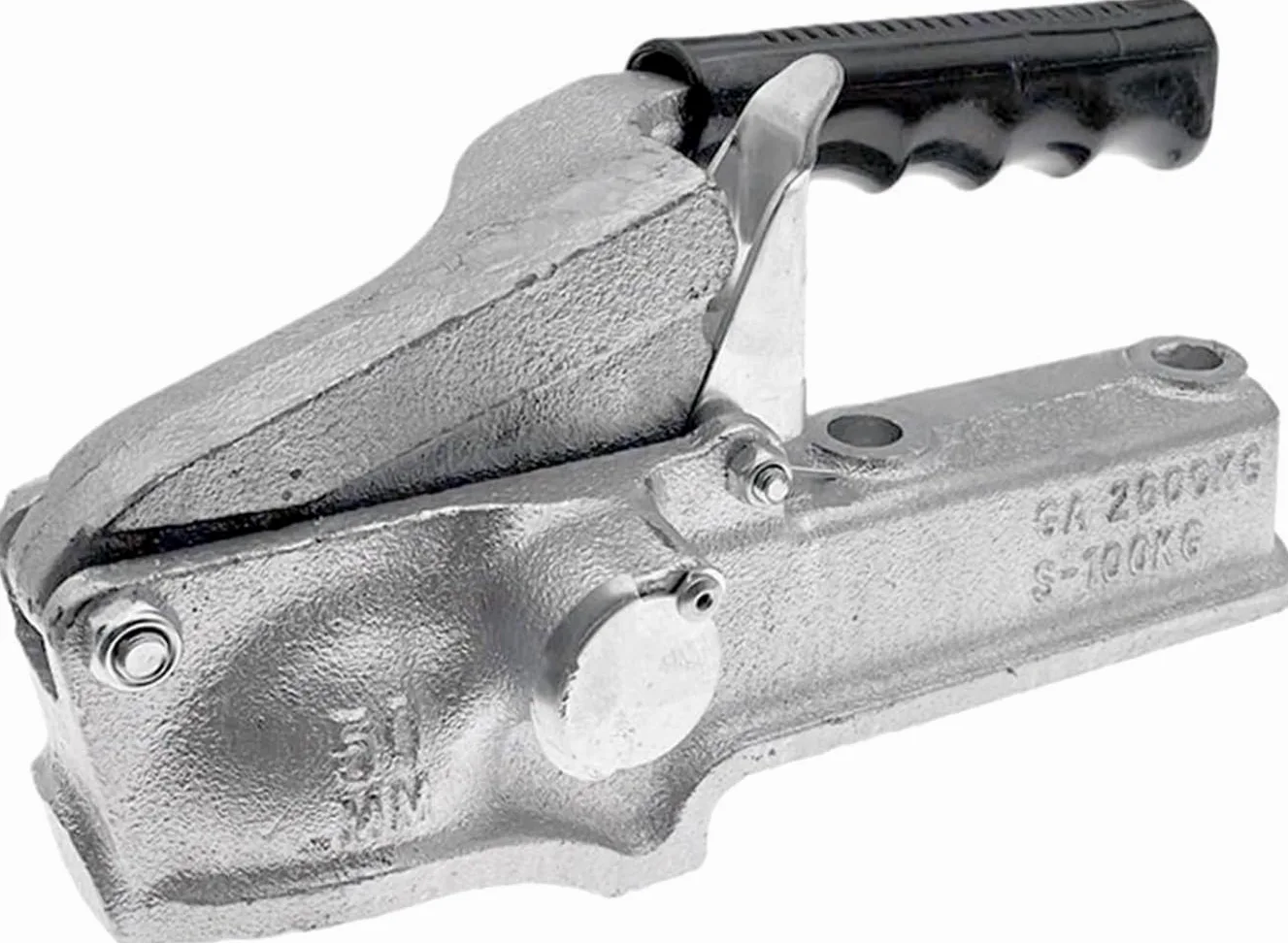 Acoplador para Remolque,hasta 2600kg,Enganche Remolque Universal para Coche con Cuadrado 60mm, Gancho Robustecido para Caravanas y Trailers