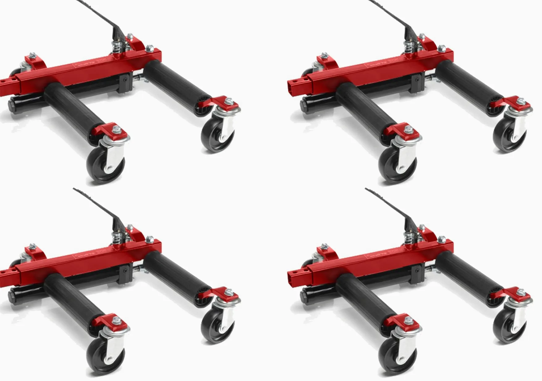 JOMAFA Juego de 2 Pares (4 Piezas) de portacoches hidraulicos para Mover Coches en parado, 2720Kg