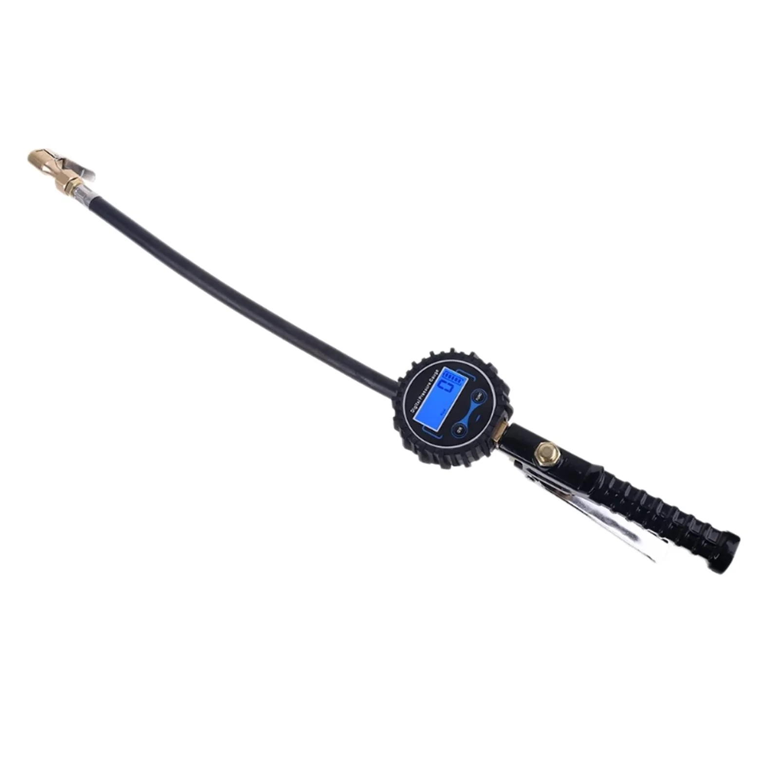 Manómetro de presión neumáticos, Mandril Aire 200 PSI, inflador Digital con 1/4" for automóviles, Motocicletas, Bicicletas y vehículos