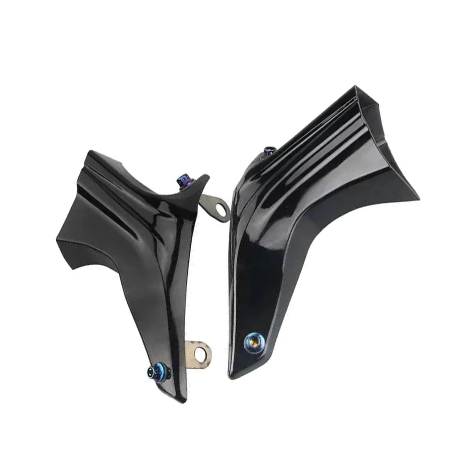 Refrigeración de Pinza de Freno Protector de Rueda Delantera para radiador de Pinza Yamaha YZF-R1 RN65 YZFR1 SP YZFR1M YZF R1M Refrigeración de la Pinza de Freno(Glossy Black)