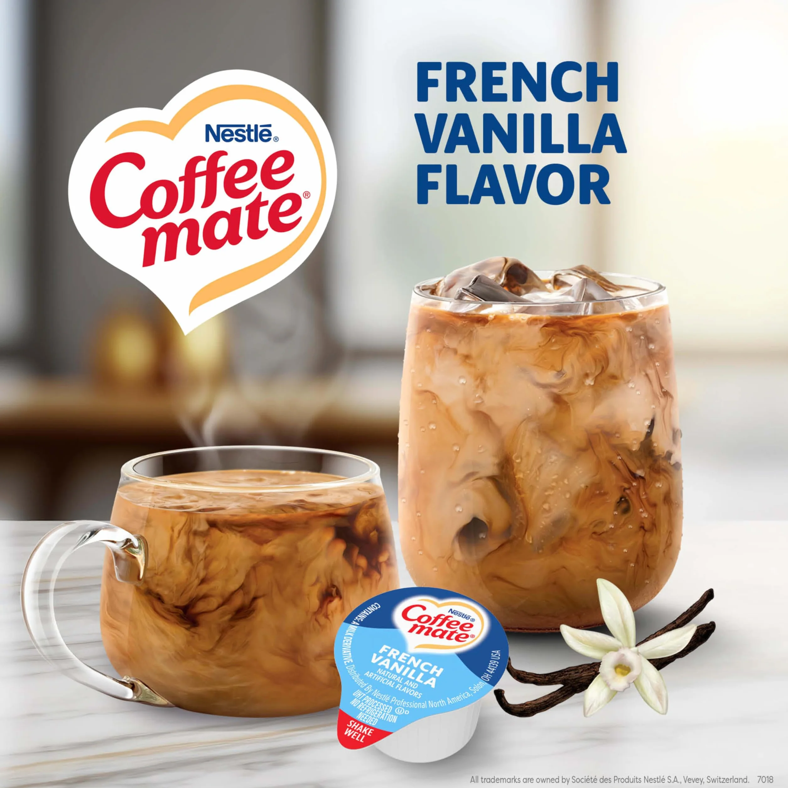 Nestle Coffee-Mate French Vanilla Coffee Creamer Singles 0.375oz Pack of 180