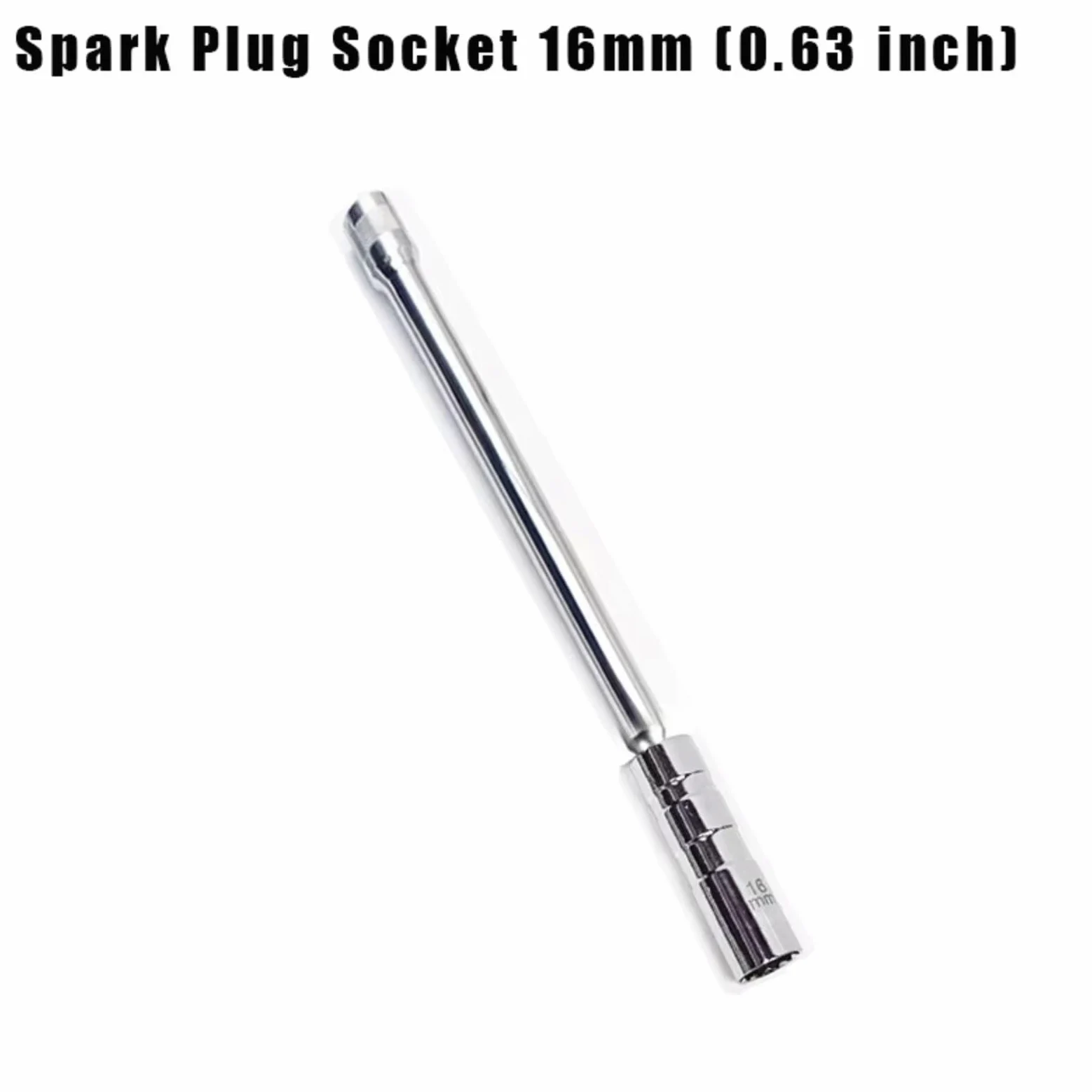 Llave De Bujía Llave Giratoria 14mm 16mm Extensión Larga Reparación De Instalación para Bujía Llave Magnética Herramienta De Extracción De Torsión(16mm)
