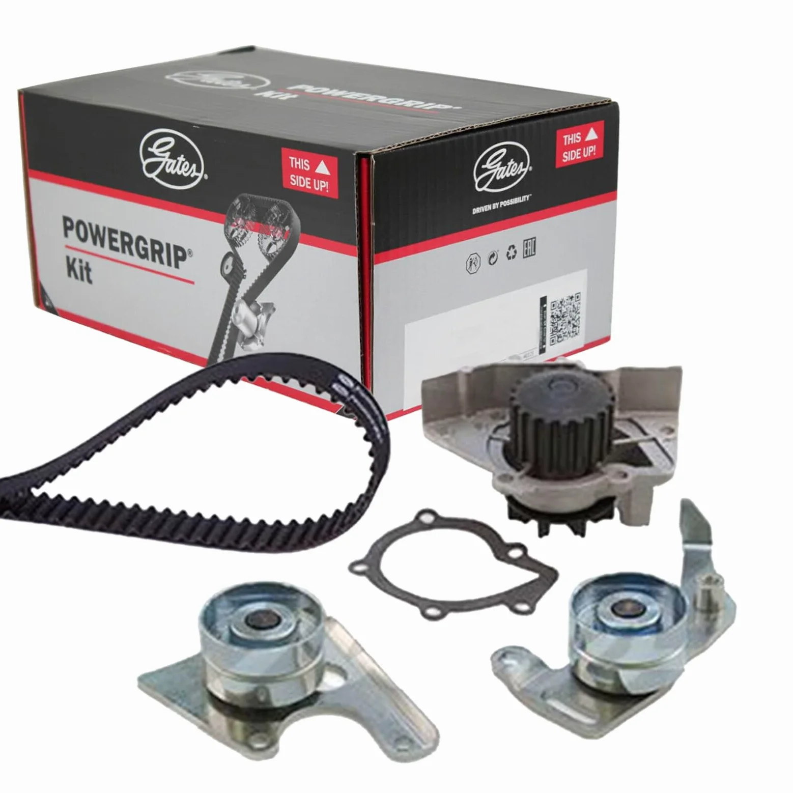 GATES KP25049XS Bomba de agua + kit de correa de distribución Número de dientes: 136 25,4 mm con bomba de agua Compatible con CITROËN Berlingo/Berlingo First I MF, GJK, GFK, PEUGEOT 406 8B