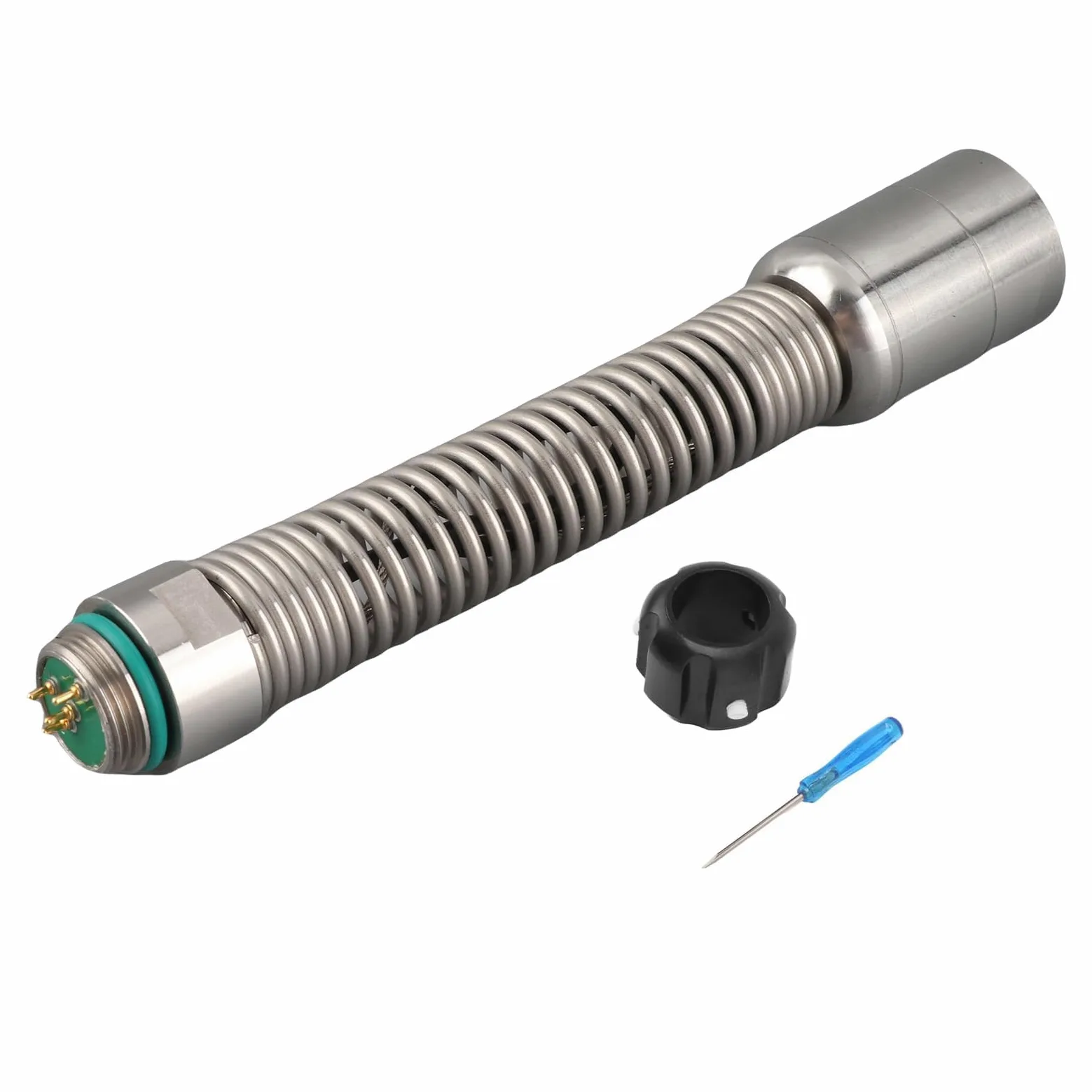 Headerbs Cámara de Inspección de Alcantarillado de 23 Mm Cabezal IP68 Endoscopio de Tubería Endoscopio de la Cámara Accesorio con 12 LED Ajustables