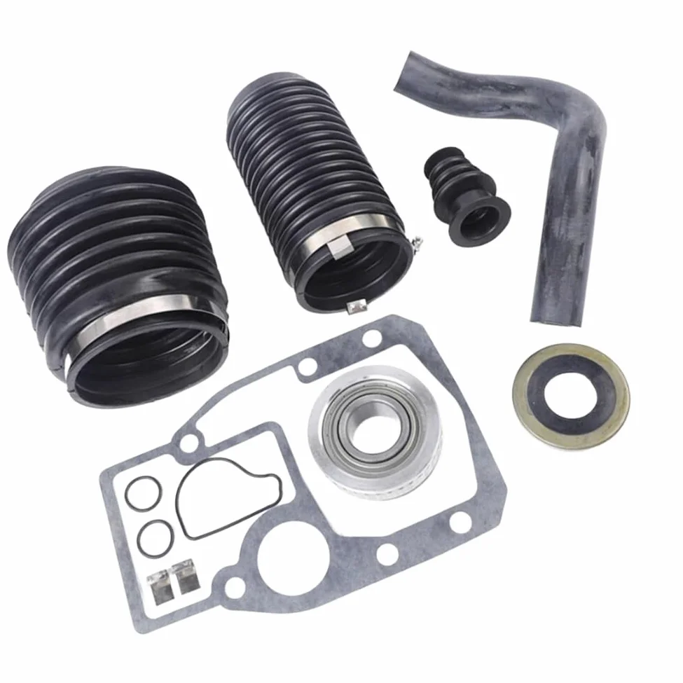 Kit de reparación de fuelles para SX-S SX-C SX-R SX-M DP-S DP-S1 DP-SM OMC para fueraborda COBRA con abrazaderas y juego de juntas, rodamientos cardán, cable de cambio y fuelle de escape