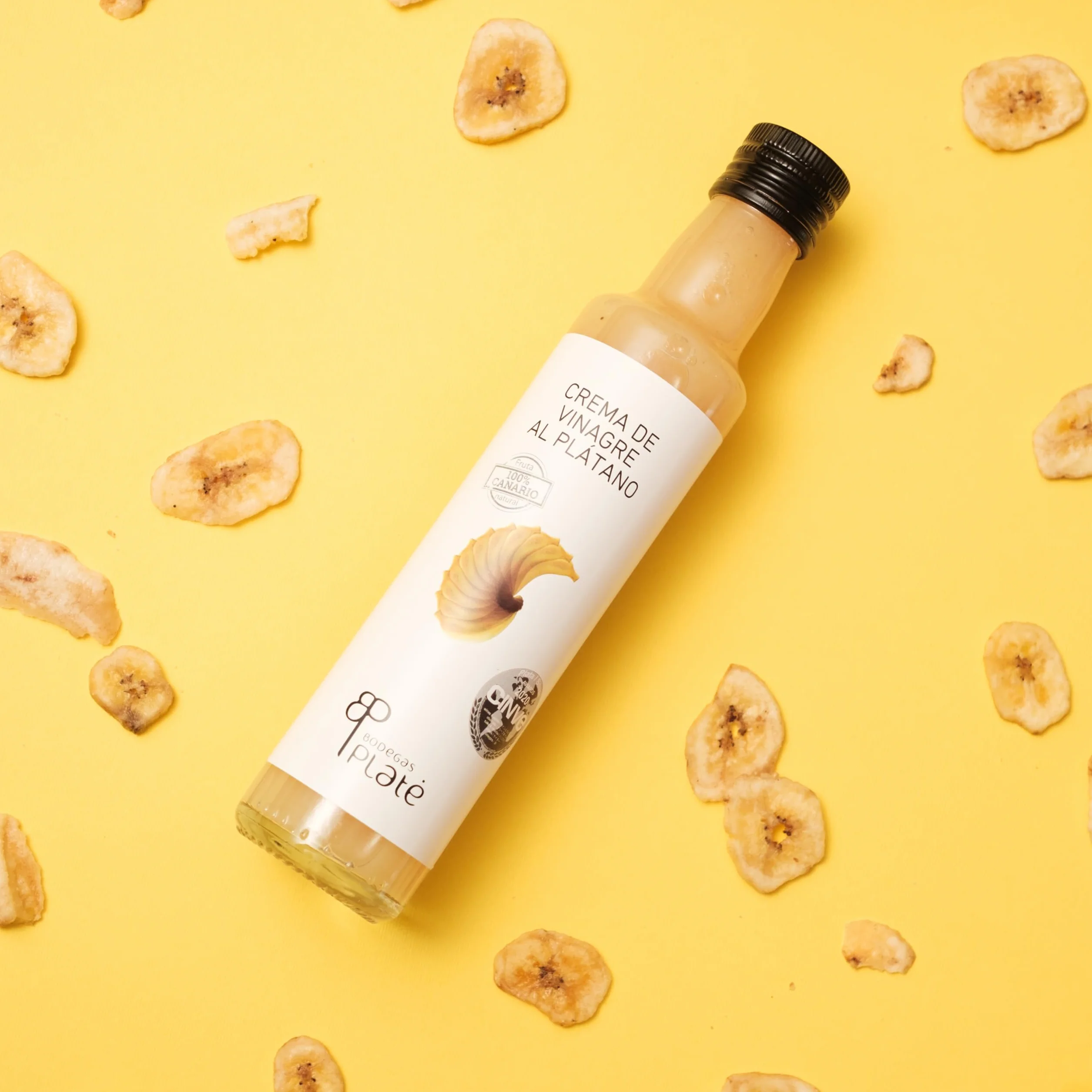Crema de Vinagre de Plátano 250 ml | Aderezo artesanal natural vegano sin gluten