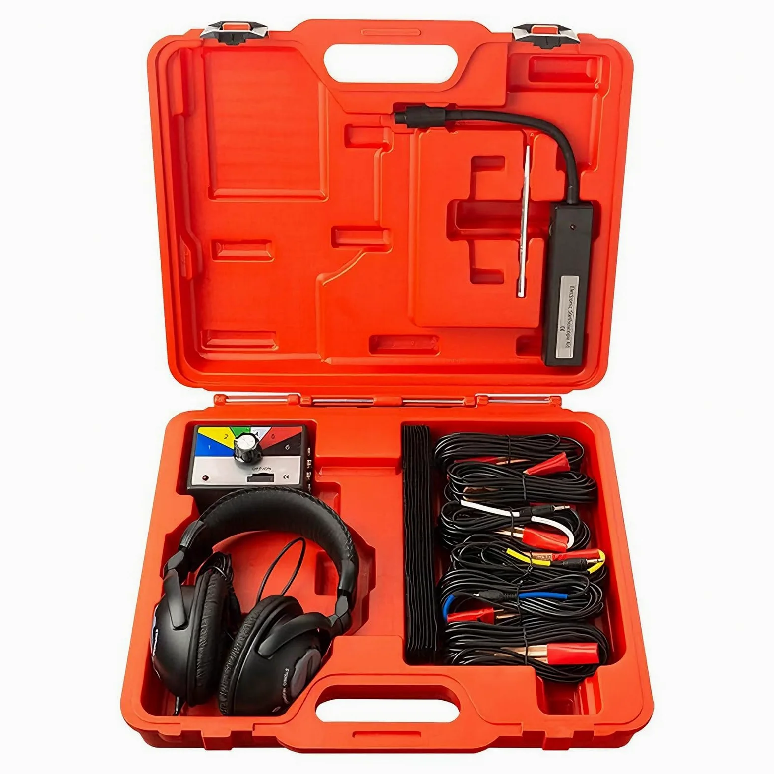 Chassis Ears - Kits de estetoscopio automotriz con auriculares, 6 canales, buscador de ruido de motor de coche, estetoscopio mecánico con auriculares