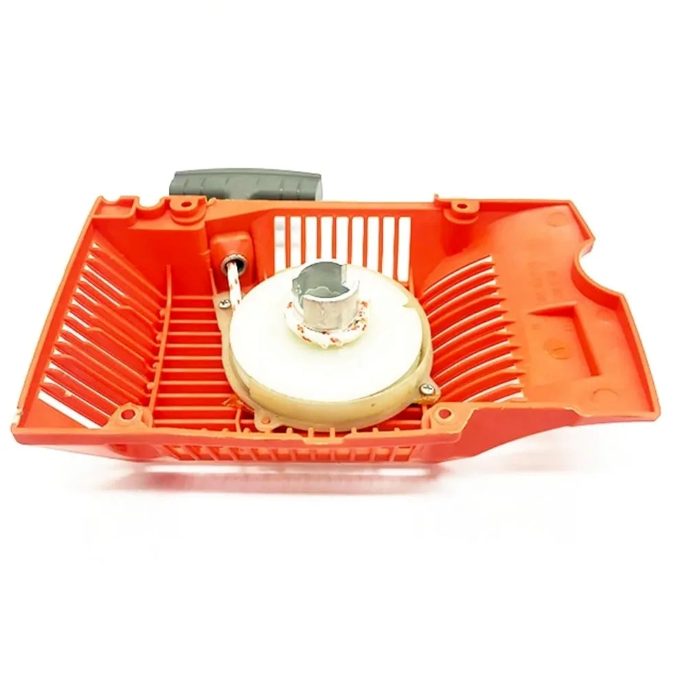 Conjunto de Arranque de Retroceso Apto for Motosierra 61, 261, 262, 268, polea de rebobinado, Cuerda de Agarre, Piezas de Repuesto de Cubierta Lateral