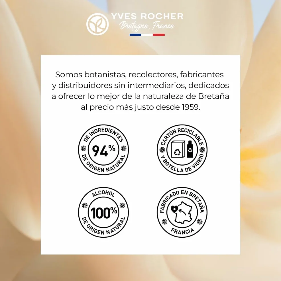 Yves Rocher Eau de Toilette VAGUE D'ÉTÉ Fragancia Exótica de Verano Aroma Fresco Perfumes de Mujer 100 ml