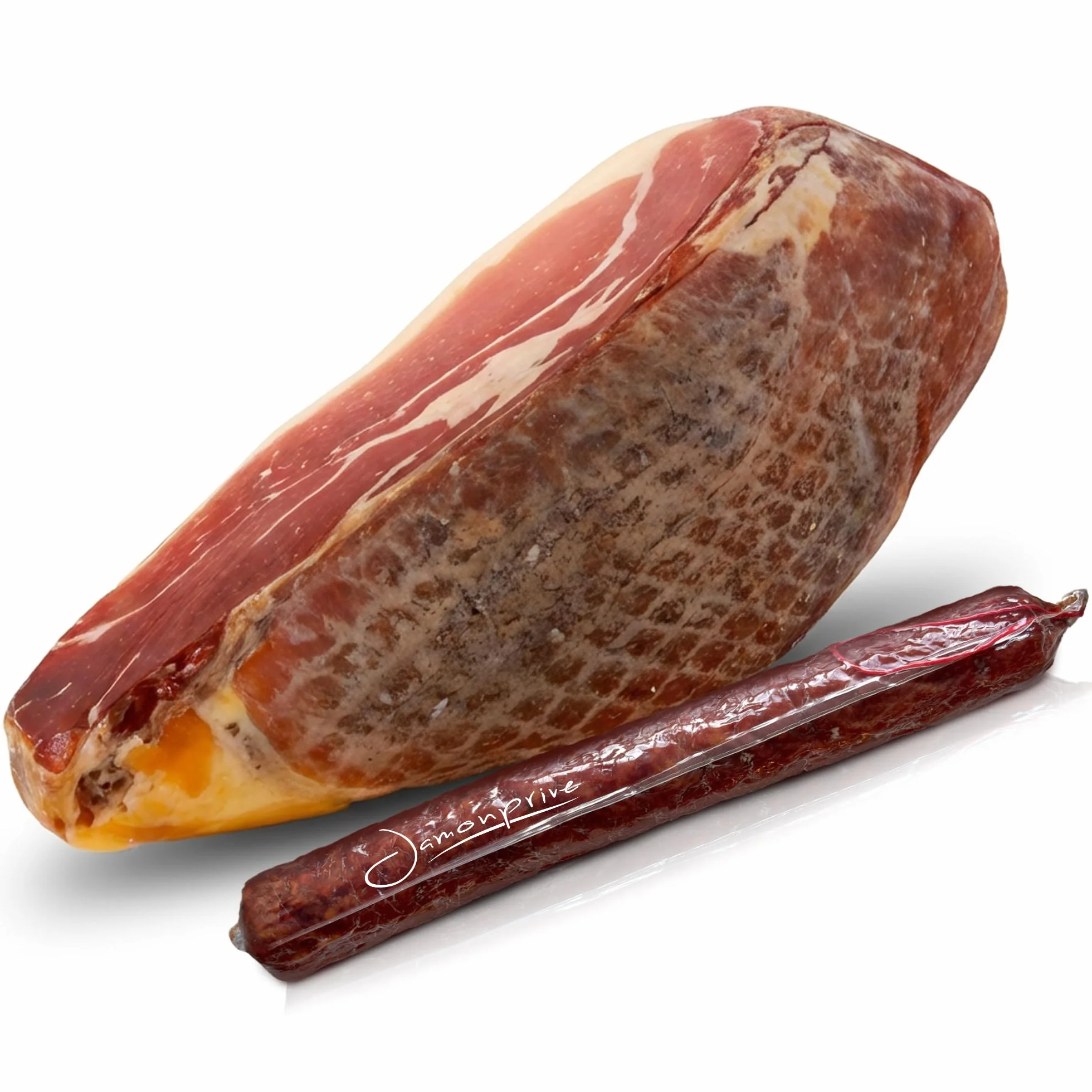 Jamon Serrano Deshuesado 1 Kg con Chorizo Ibérico – Mini Jamón Serrano – Sabor Tradicional Curado