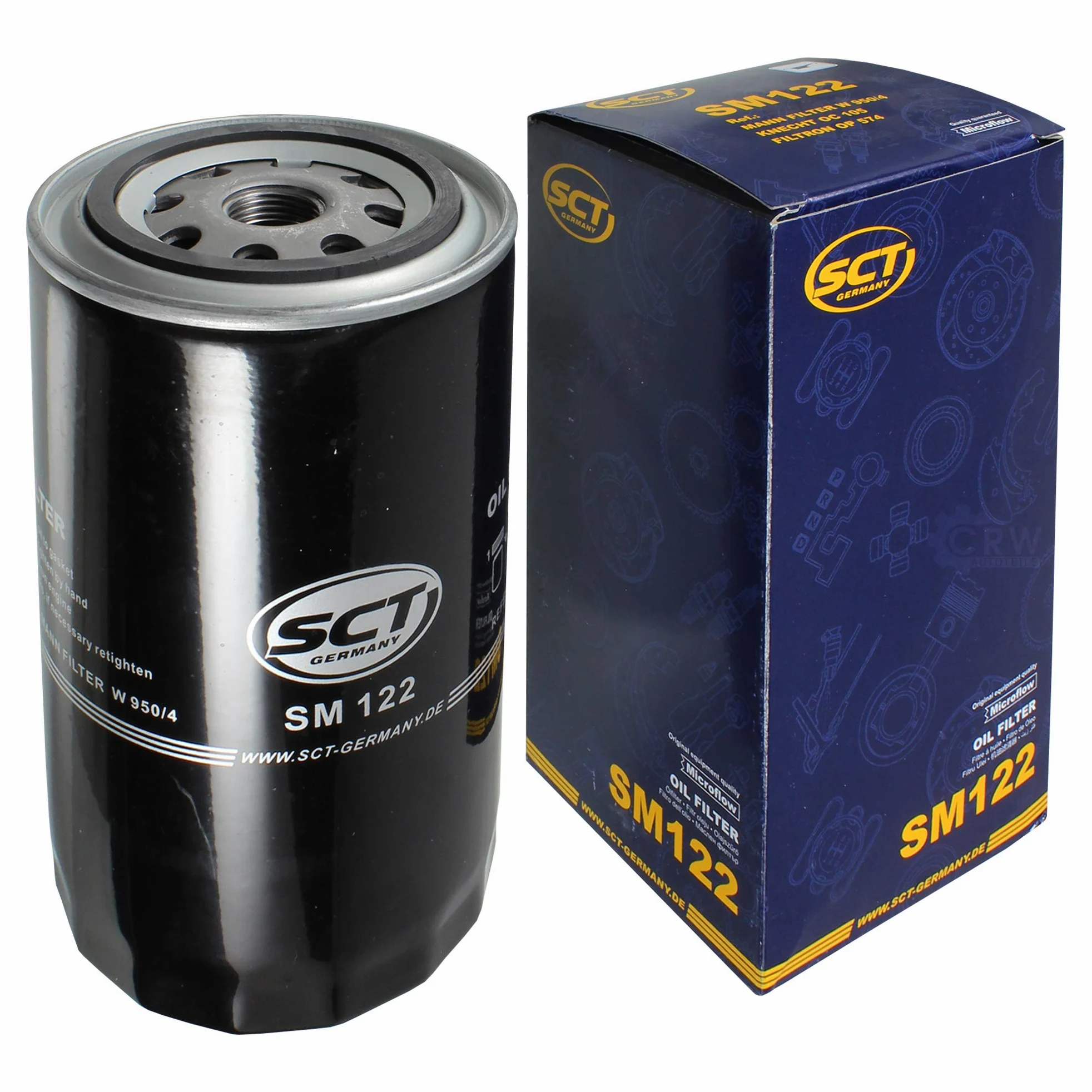 Juego de filtros de inspección 8 litros de aceite de motor de marcha suave 10W-40 SCT Germany