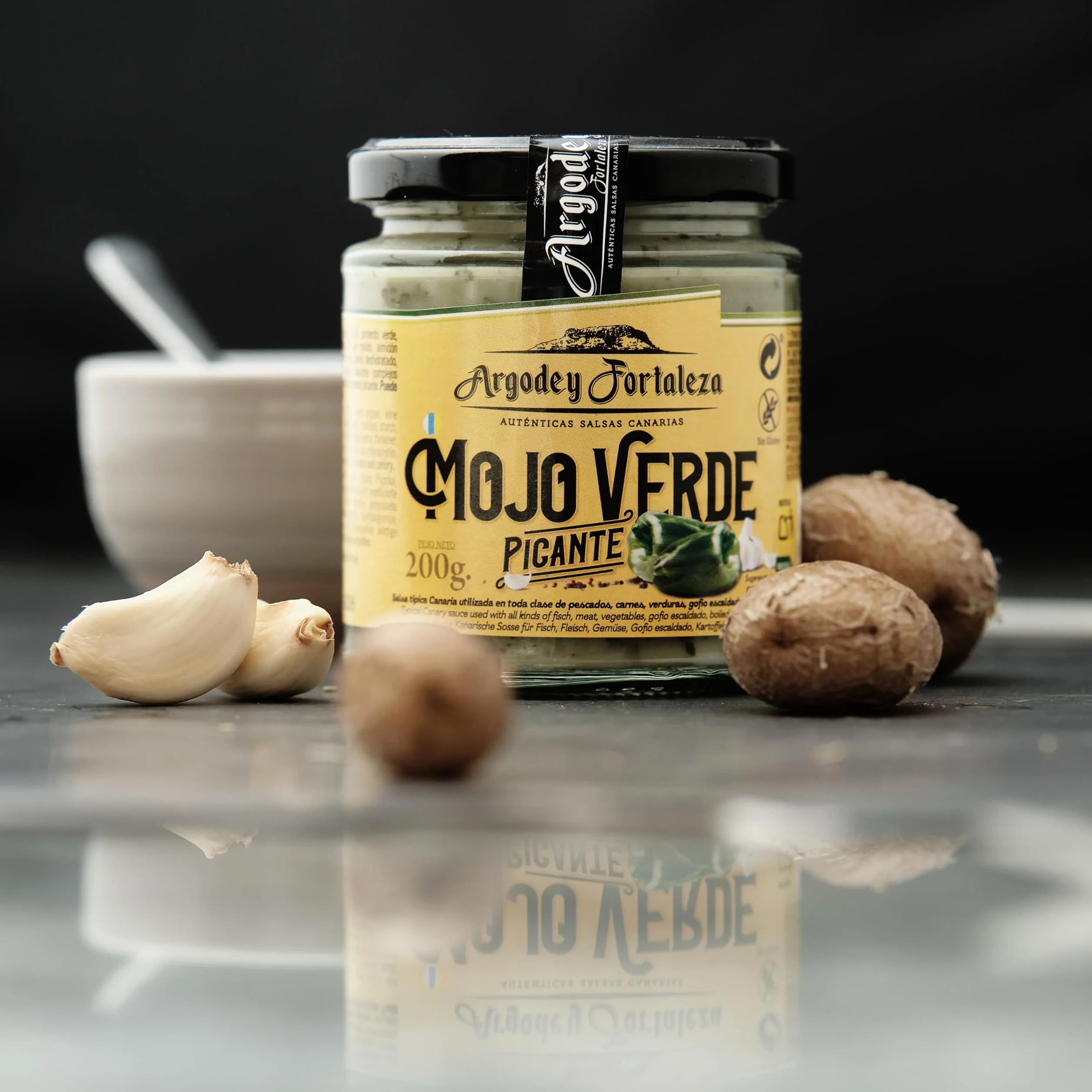 Argodey Fortaleza Mojo Verde Picante 200g - Autentica Salsa Canaria para Untar
