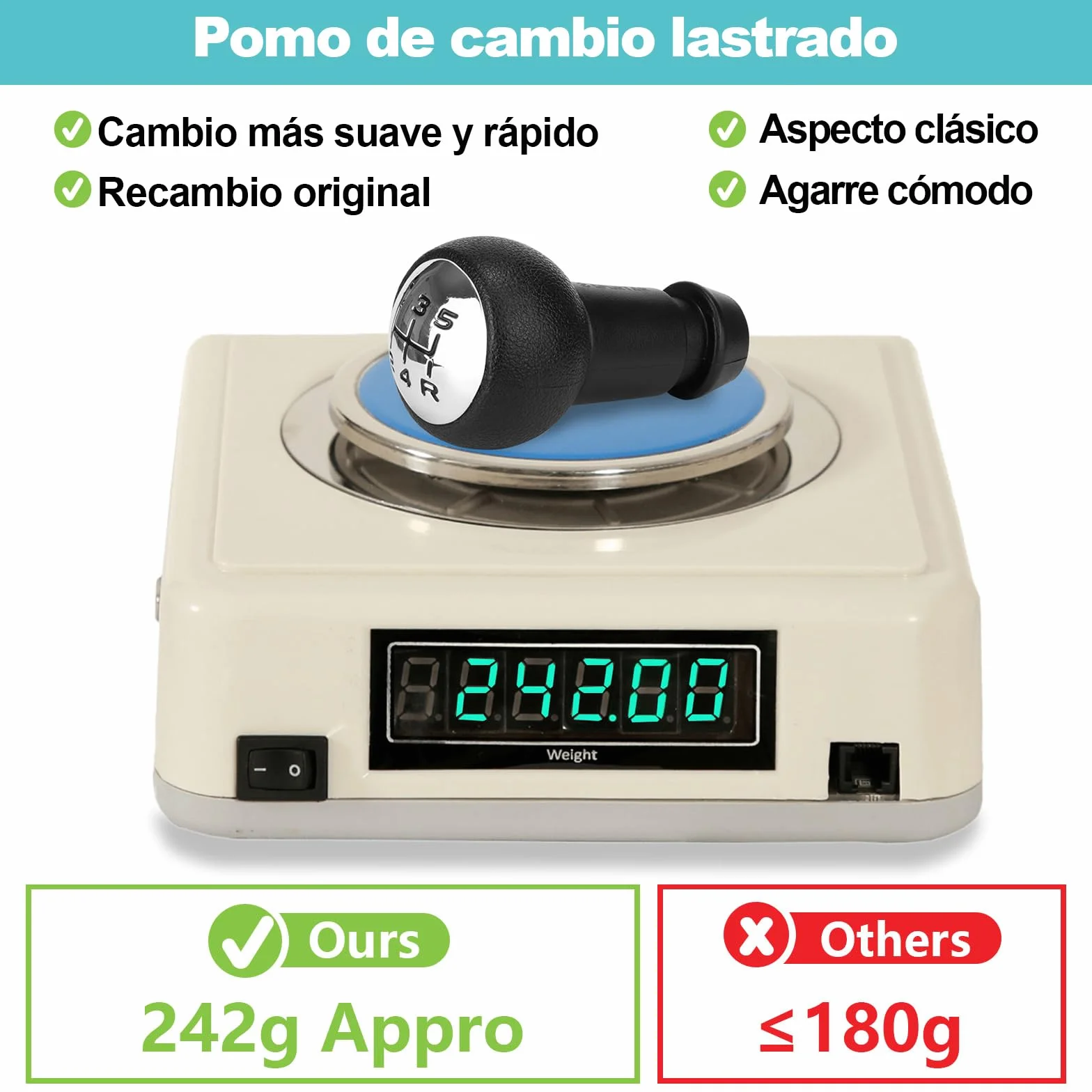 Spurtar Pomos de Palanca de Cambios 5 Marchas para Peugeot 206 207 208 306 307 1007 3008 Citroen C1 C2 C3 C4