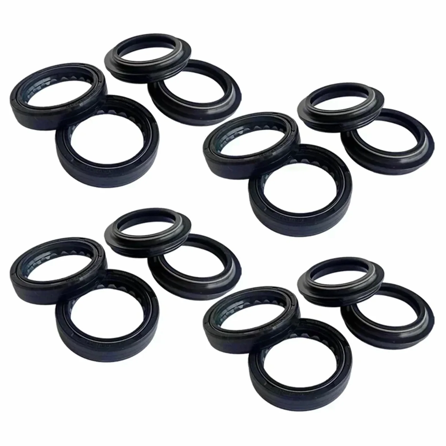 Retenes de sello de aceite for eje de amortiguador de horquilla delantera de 41 x 54 x 11 mm for FLHT 1450 FLHTI ELECTRA GLIDE STANDARD F/I(8pc Seal 8pc Cover)