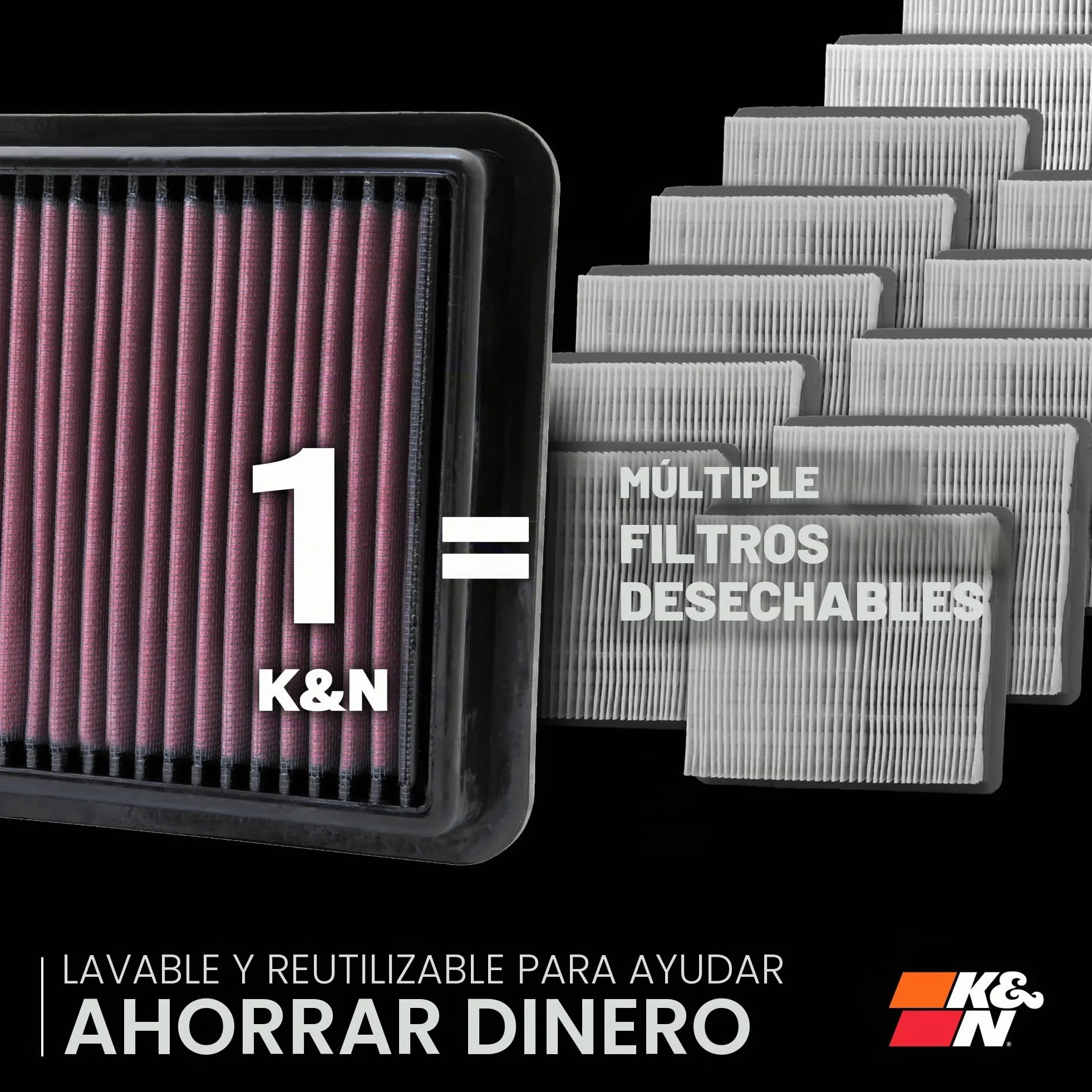 K&N 33-2457 Filtro de Aire Coche