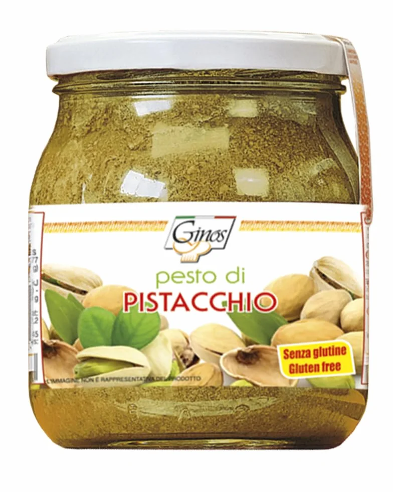 PESTO PISTACHO ITALIANO 520GR Cremoso Crujiente Natural